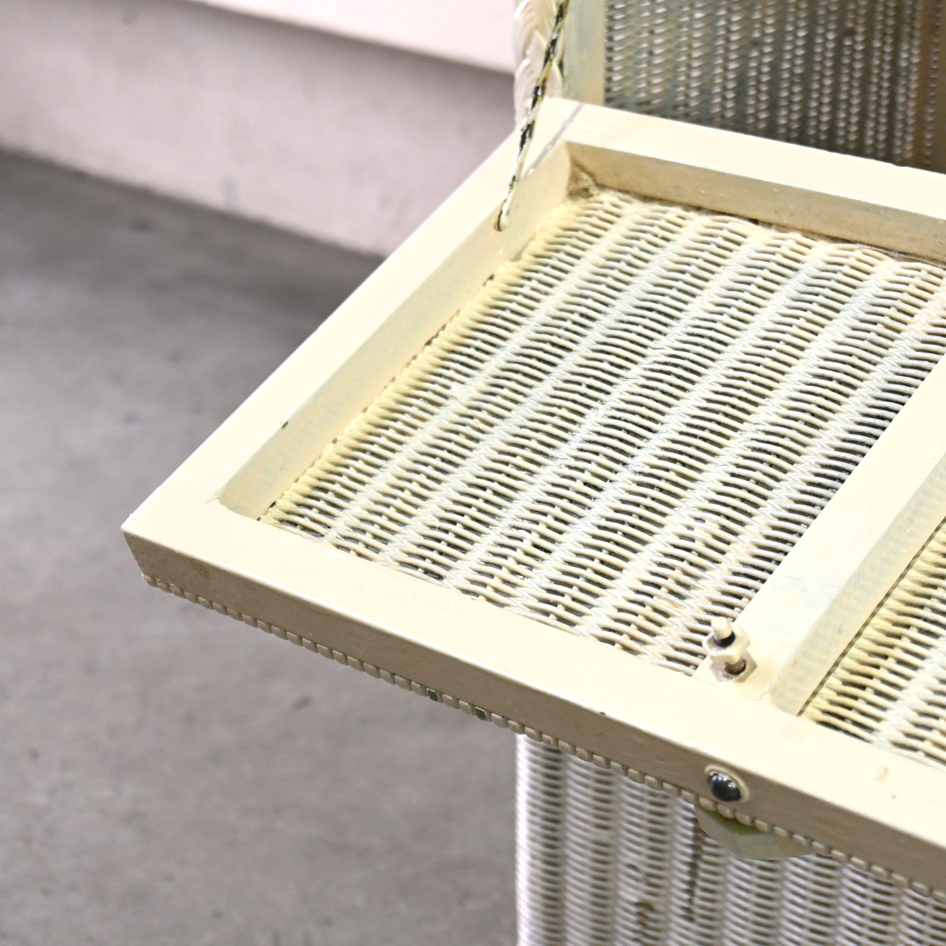 LLOYD LOOM Bed side cabinet Craft paper British antique Shabbychic / ロイドルーム ベッドサイドキャビネット クラフトペーパー イギリンアンティーク シャビーシック