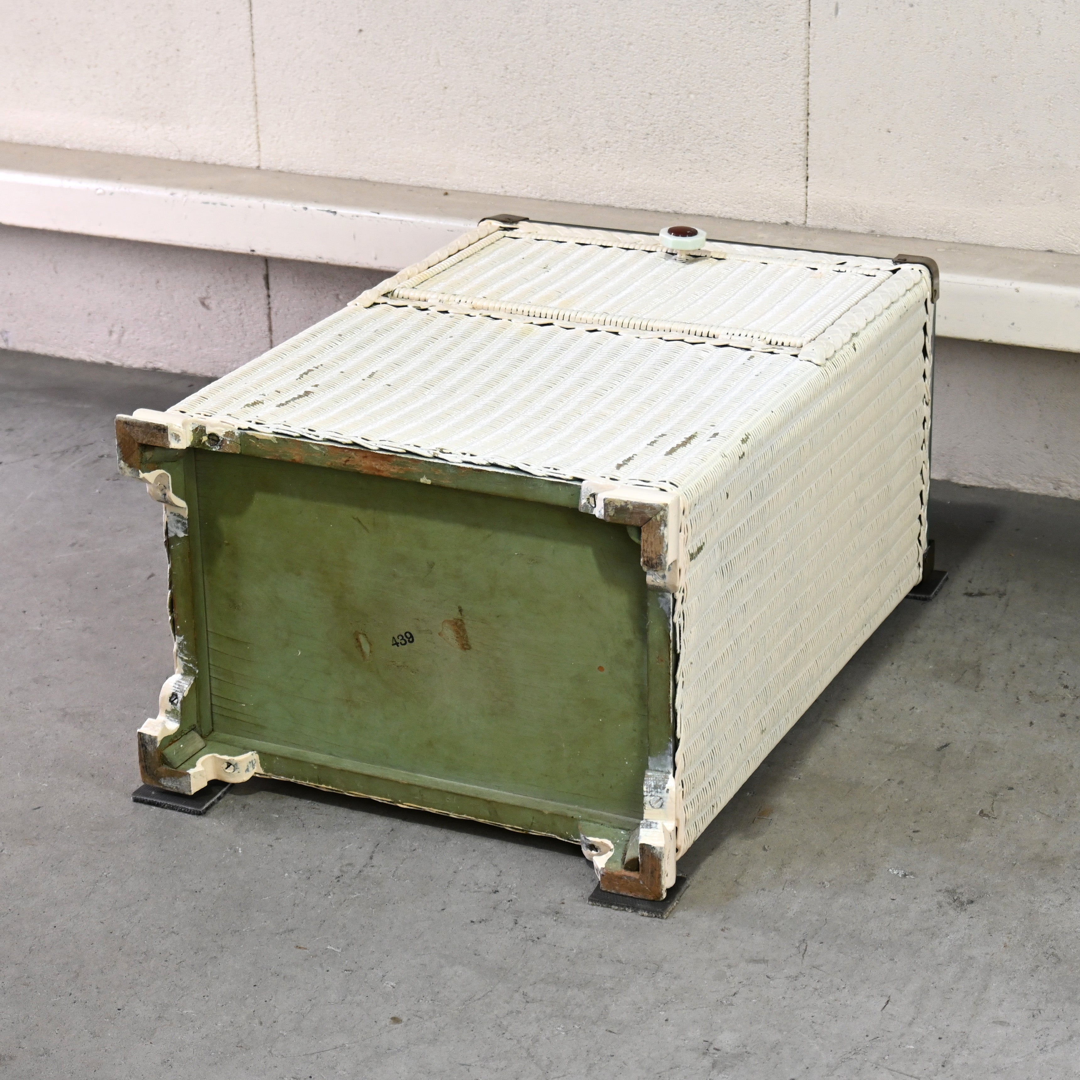 LLOYD LOOM Bed side cabinet Craft paper British antique Shabbychic / ロイドルーム ベッドサイドキャビネット クラフトペーパー イギリンアンティーク シャビーシック