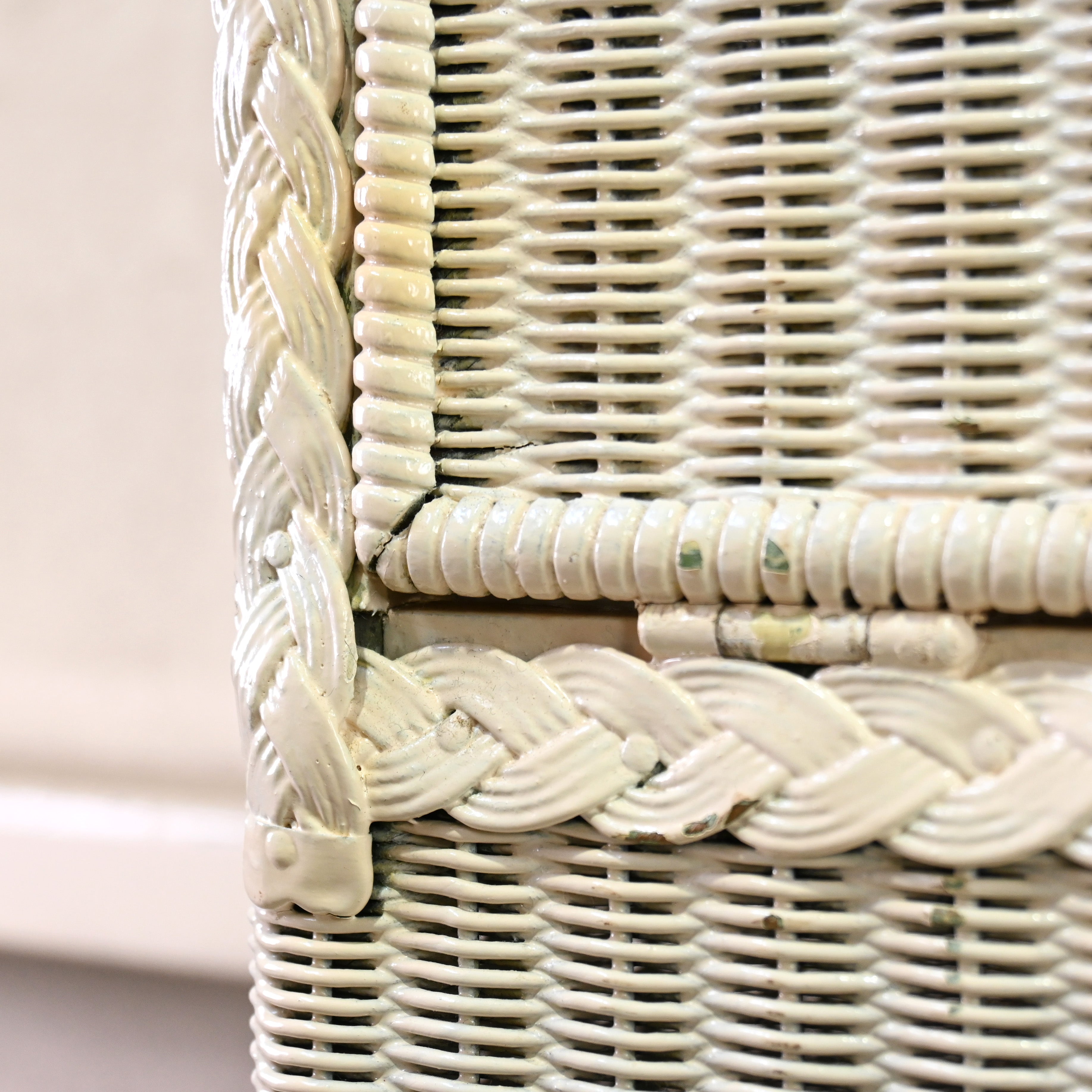 LLOYD LOOM Bed side cabinet Craft paper British antique Shabbychic / ロイドルーム ベッドサイドキャビネット クラフトペーパー イギリンアンティーク シャビーシック