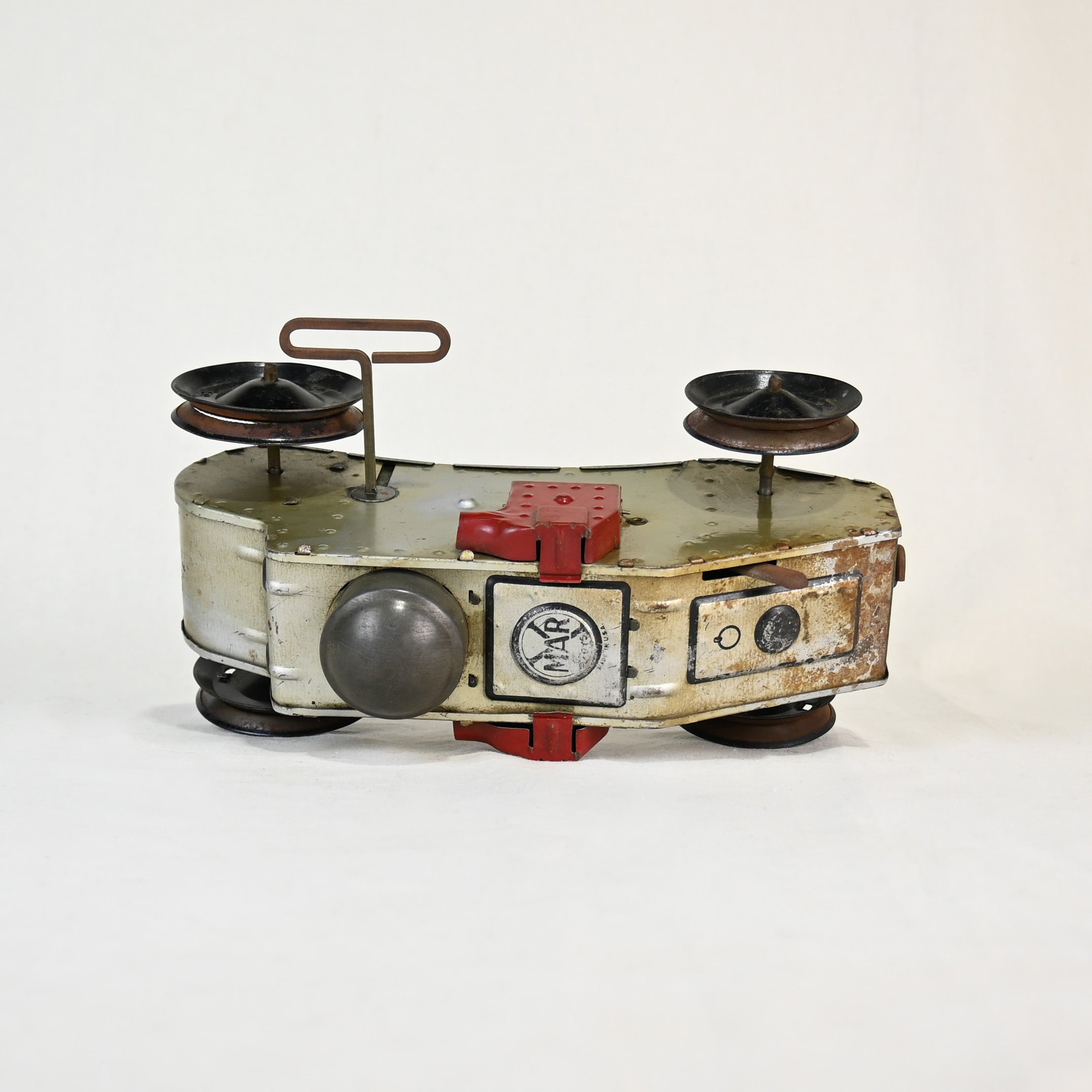 Marx Military Windup Tank Tin Toy 1930's U.S.A Junk / マルクス社 ブリキ戦車 1930年代 アメリカ ジャンク品