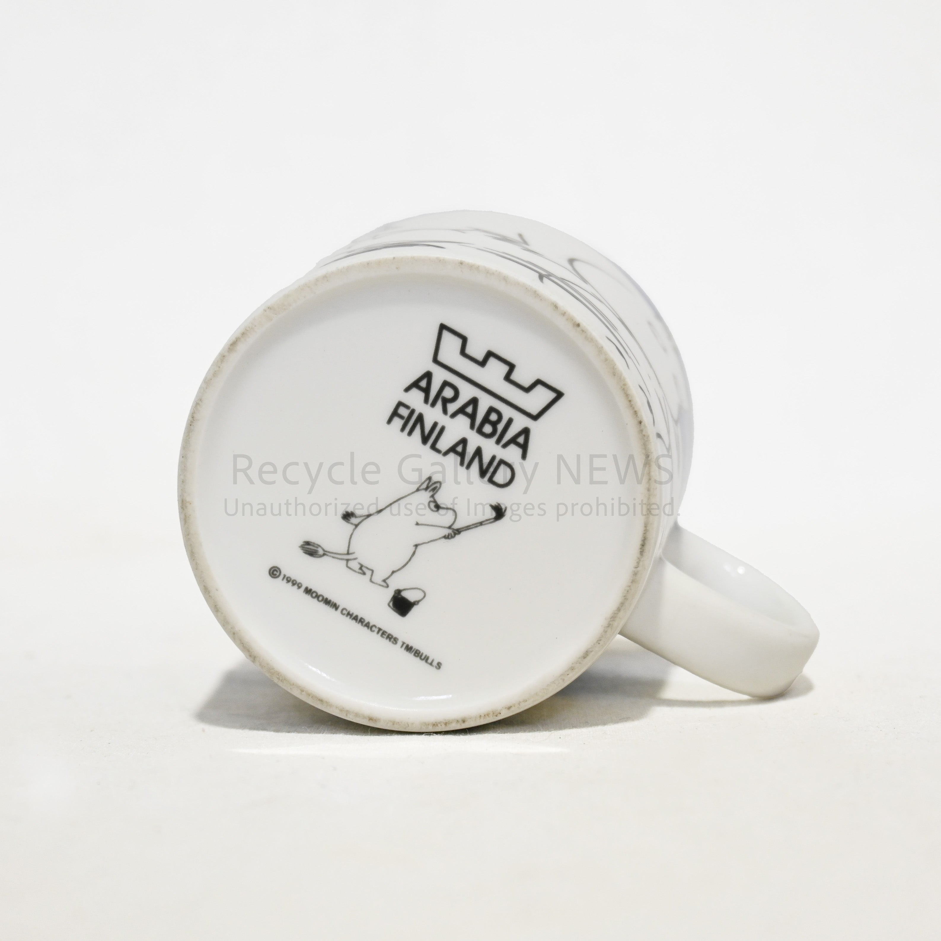 MOOMIN ARABIA Mug Moomintroll on Ice Vintage Scandinavian / ムーミン アラビア マグ ムーミントロール・オン・アイス ヴィンテージ 北欧