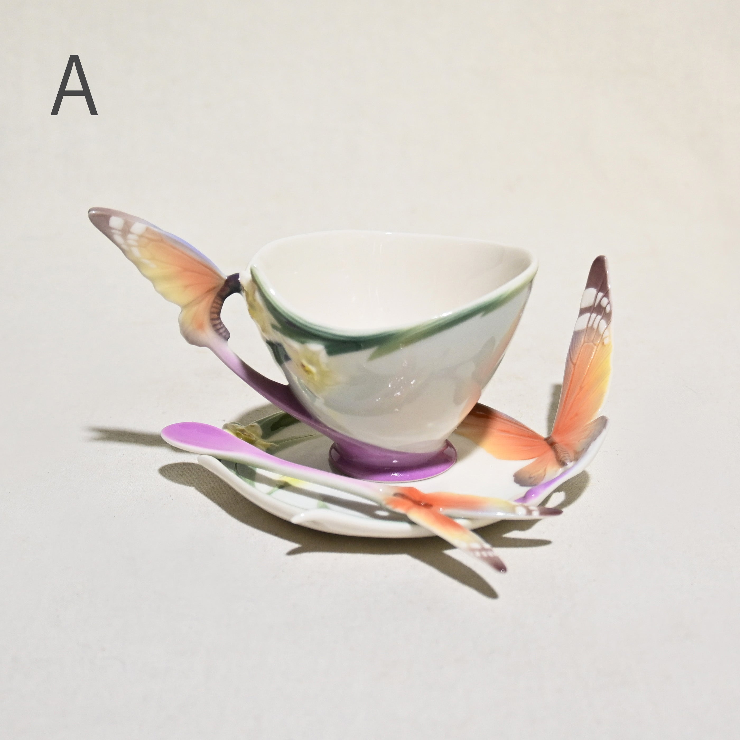 Franz Collection Papillon Butterfly Cup Saucer & Spoon Taiwan / フランツ 蝶舞 カップアンドソーサー＋ティースプーン 台湾