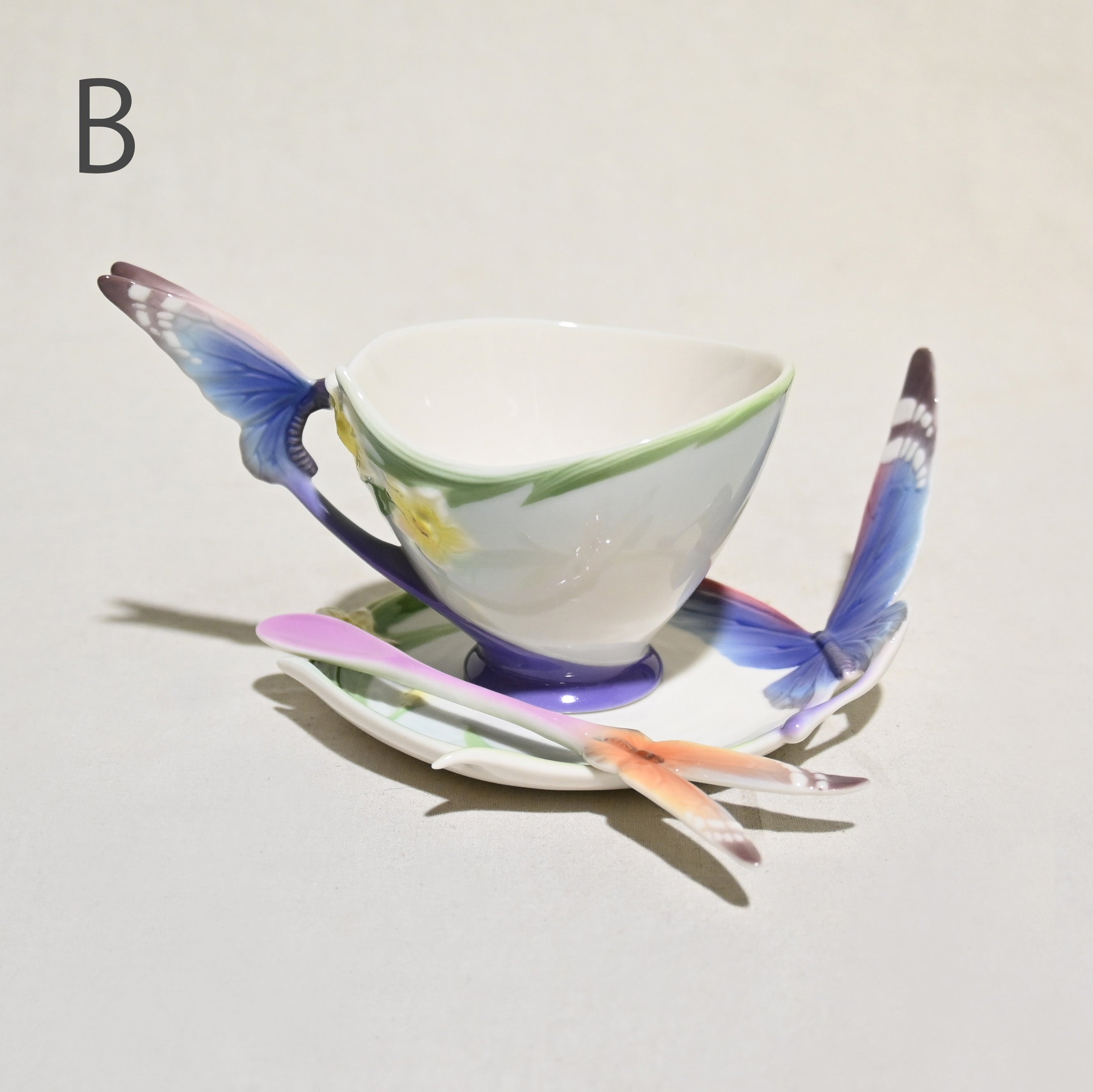 Franz Collection Papillon Butterfly Cup Saucer & Spoon Taiwan / フランツ 蝶舞 カップアンドソーサー＋ティースプーン 台湾