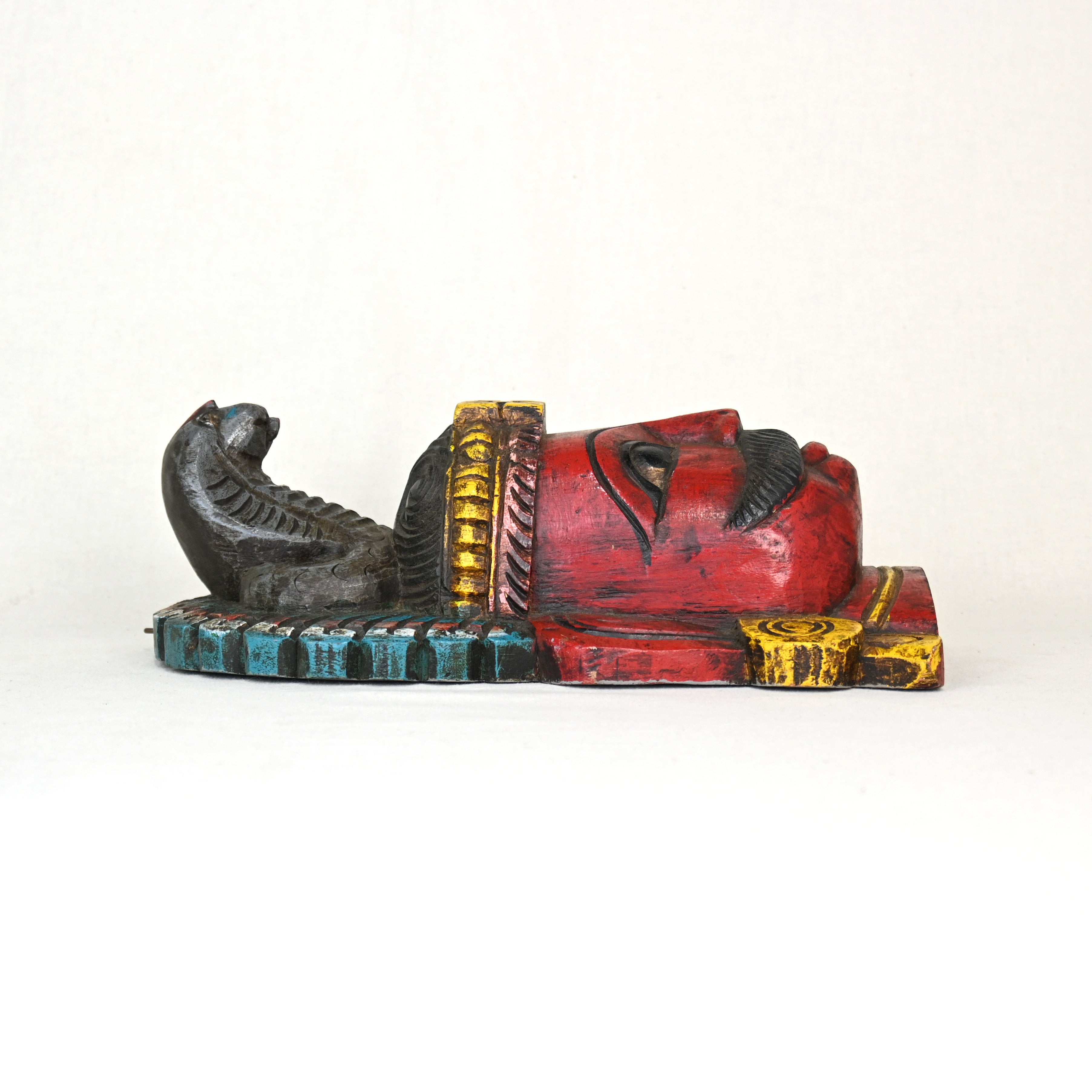 Shiva india Wood carving mask Ornament Handmade Asian style / シヴァ神 インド 木彫 マスク オーナメント ハンドメイド アジアンスタイル