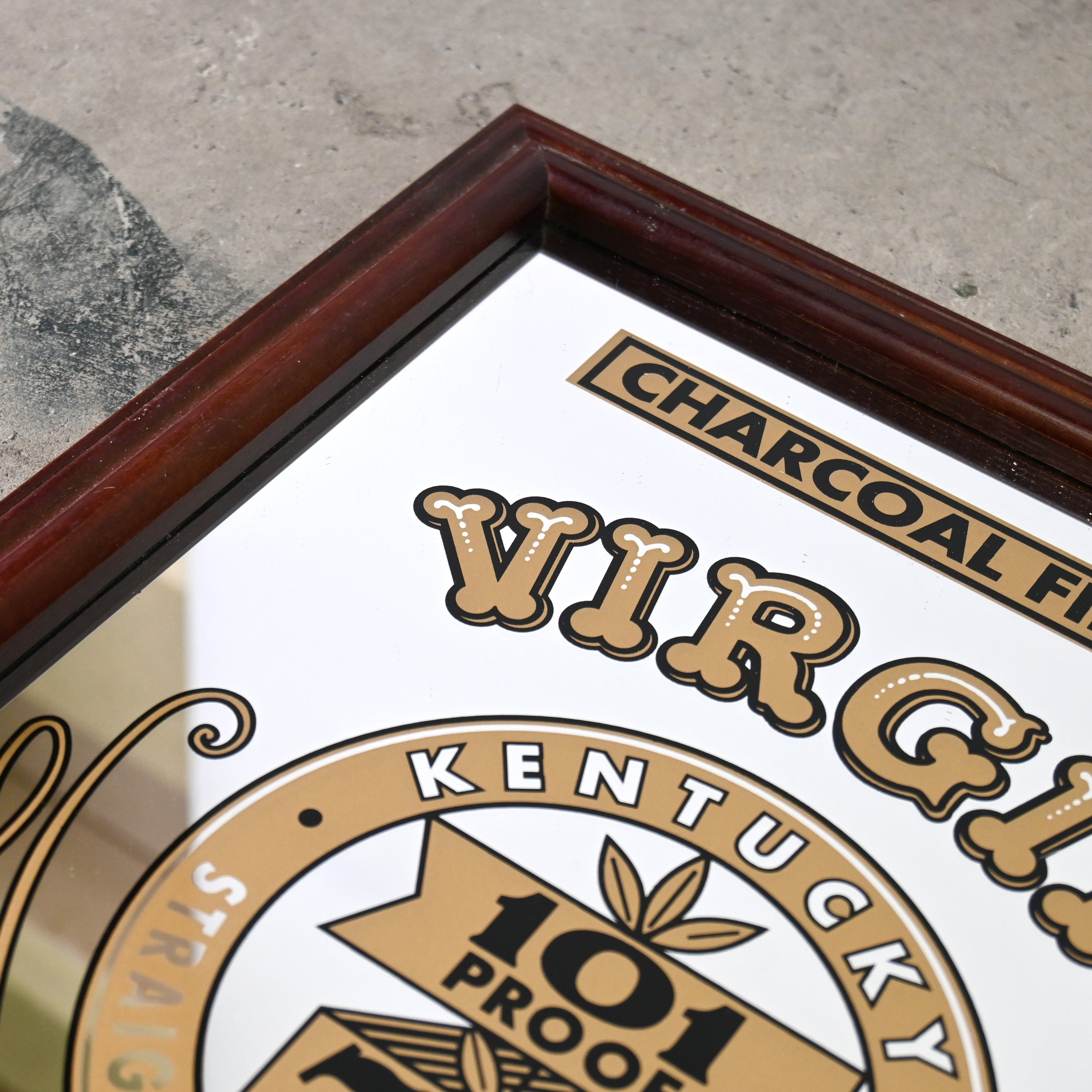 Virgin bourbon 7 years old Pub mirror Wall mirror American vintage