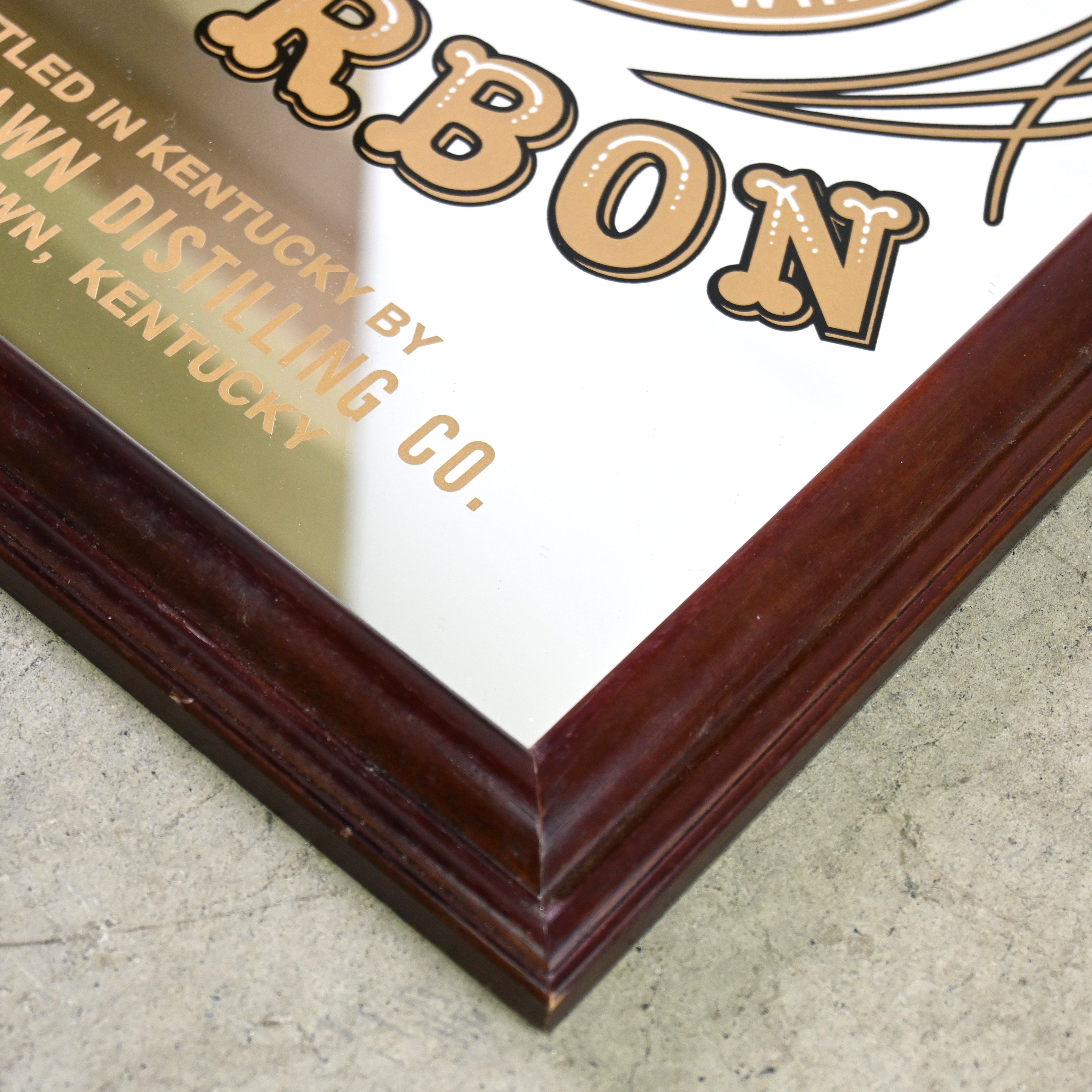 Virgin bourbon 7 years old Pub mirror Wall mirror American vintage / ヴァージン バーボン 7年 パブミラー ウォールミラー アメリカンヴィンテージ