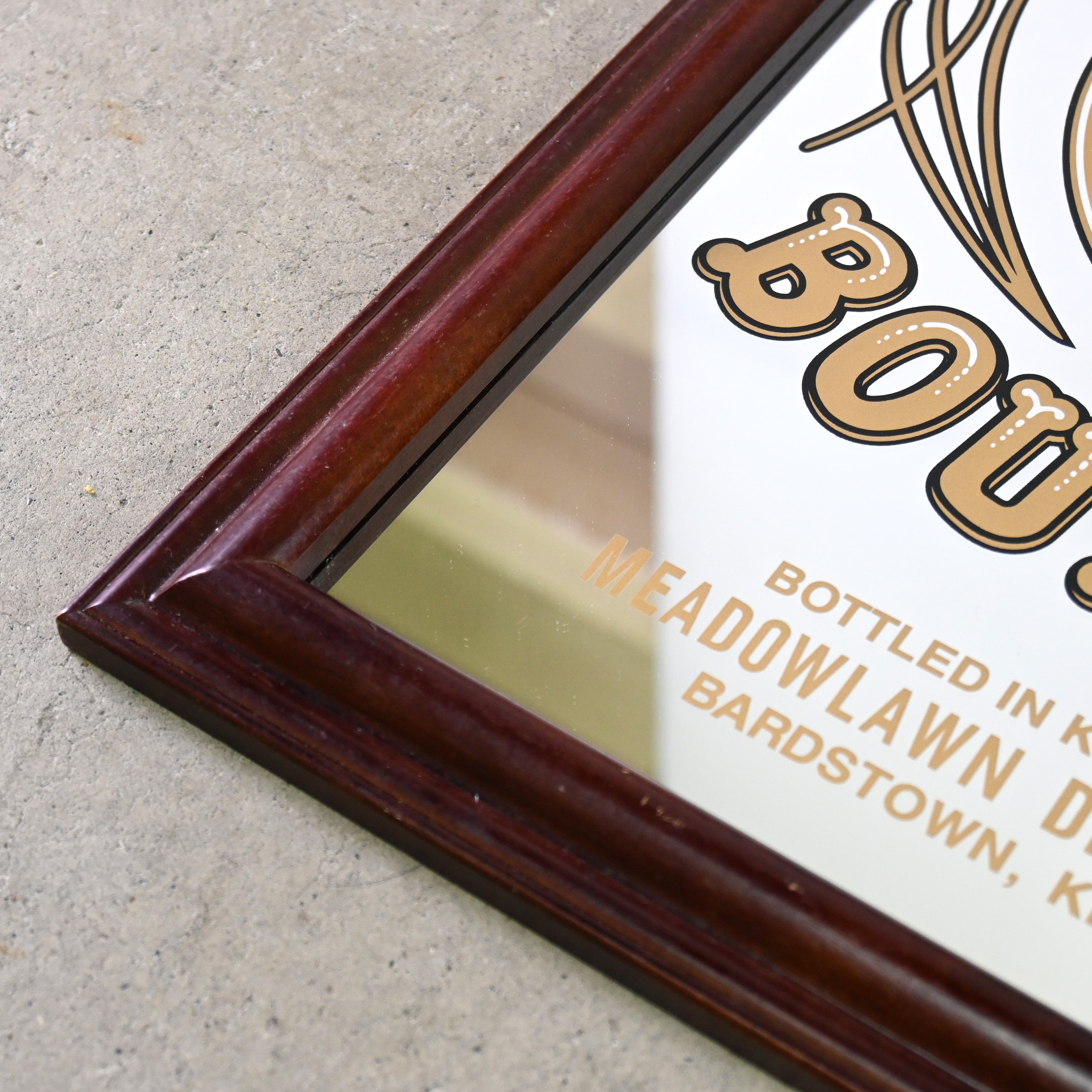 Virgin bourbon 7 years old Pub mirror Wall mirror American vintage / ヴァージン バーボン 7年 パブミラー ウォールミラー アメリカンヴィンテージ