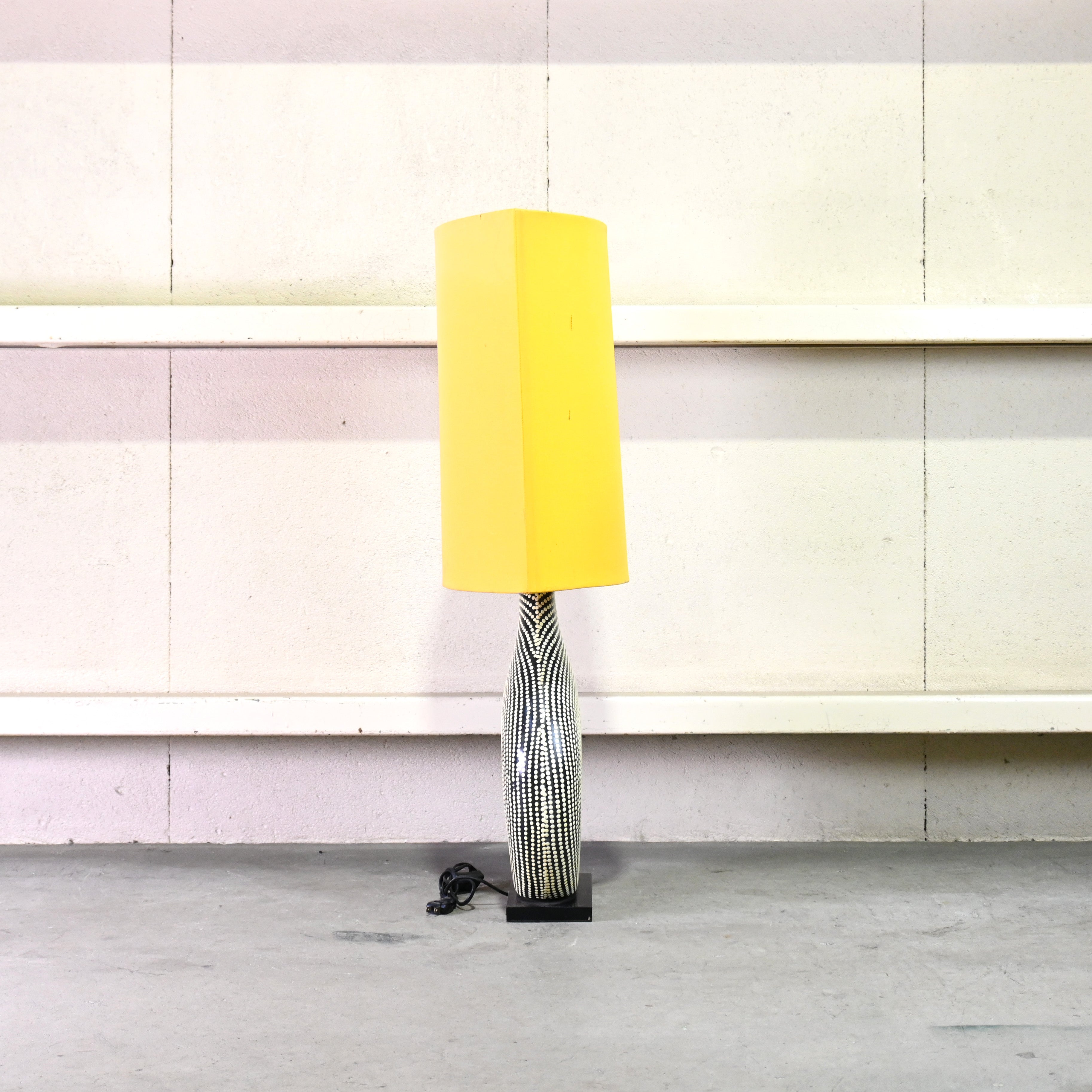 Bari 2000's Floor lamp Dot pattern Plastic Asian style / バリ 2000年代 フロアライト ドットパターン プラスチック アジアンスタイル