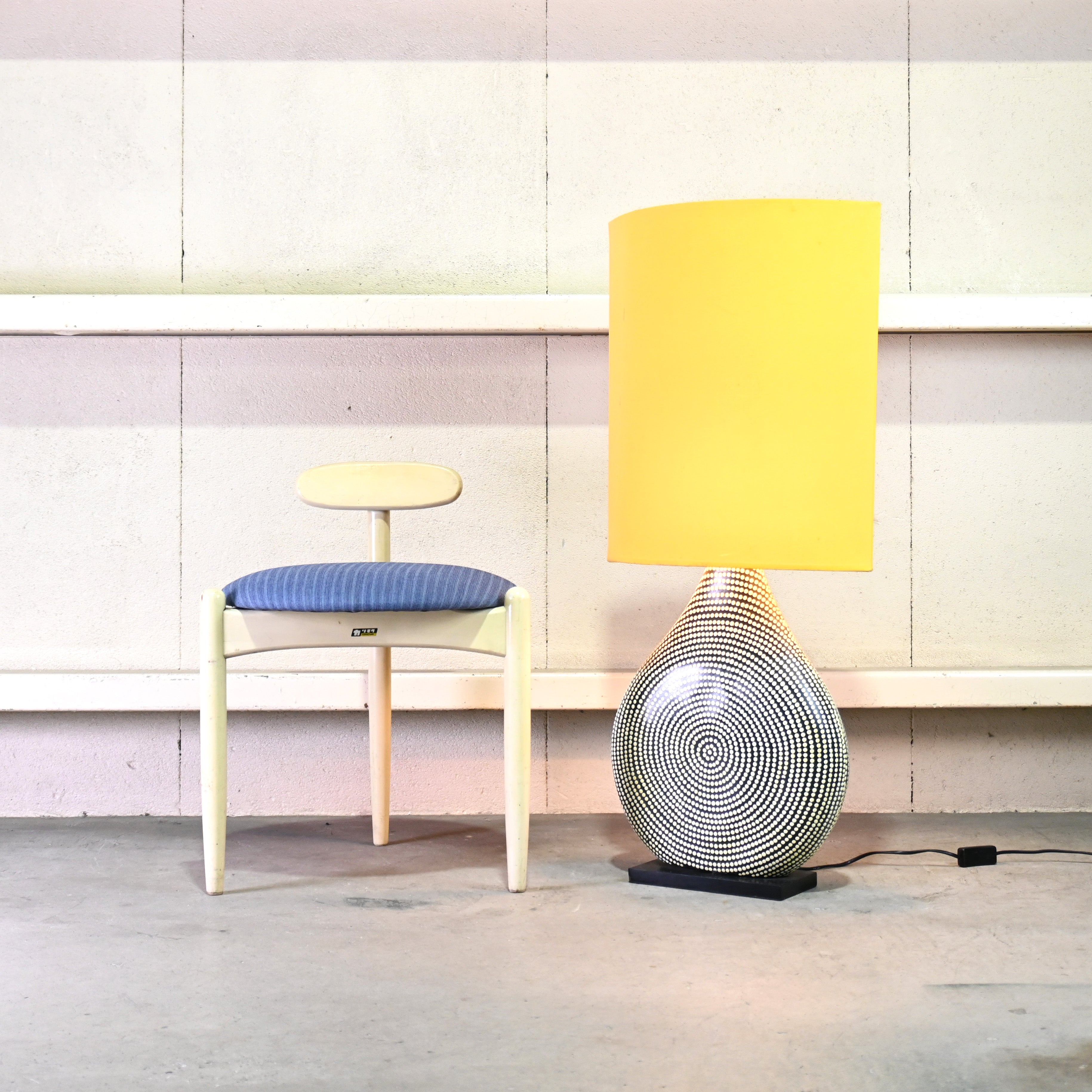 Bari 2000's Floor lamp Dot pattern Plastic Asian style / バリ 2000年代 フロアライト ドットパターン プラスチック アジアンスタイル