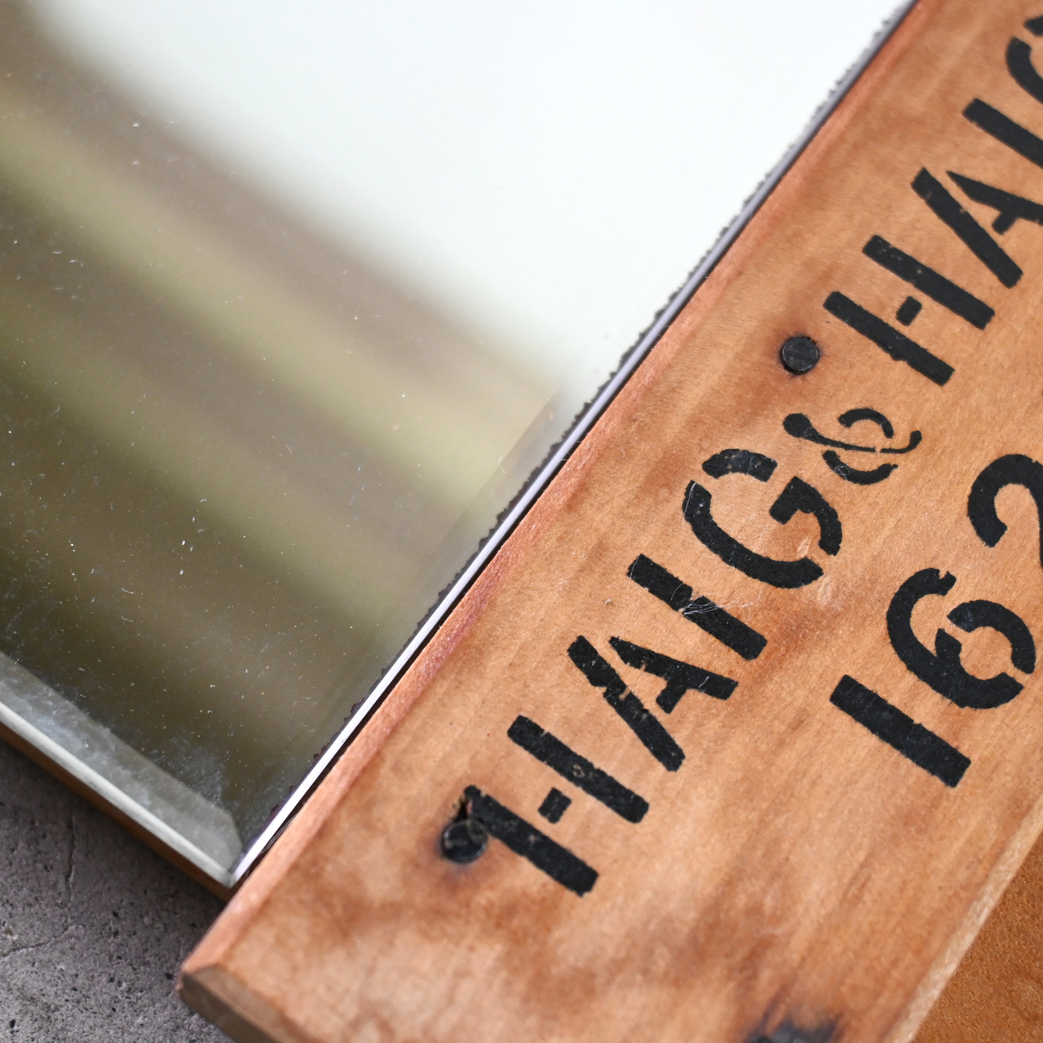 Haig Five star Scotch whisky Remake Wall mirror Scotland vintage / ヘイグ ファイブスター スコッチウイスキー リメイク ウォールミラー スコットランド ヴィンテージ