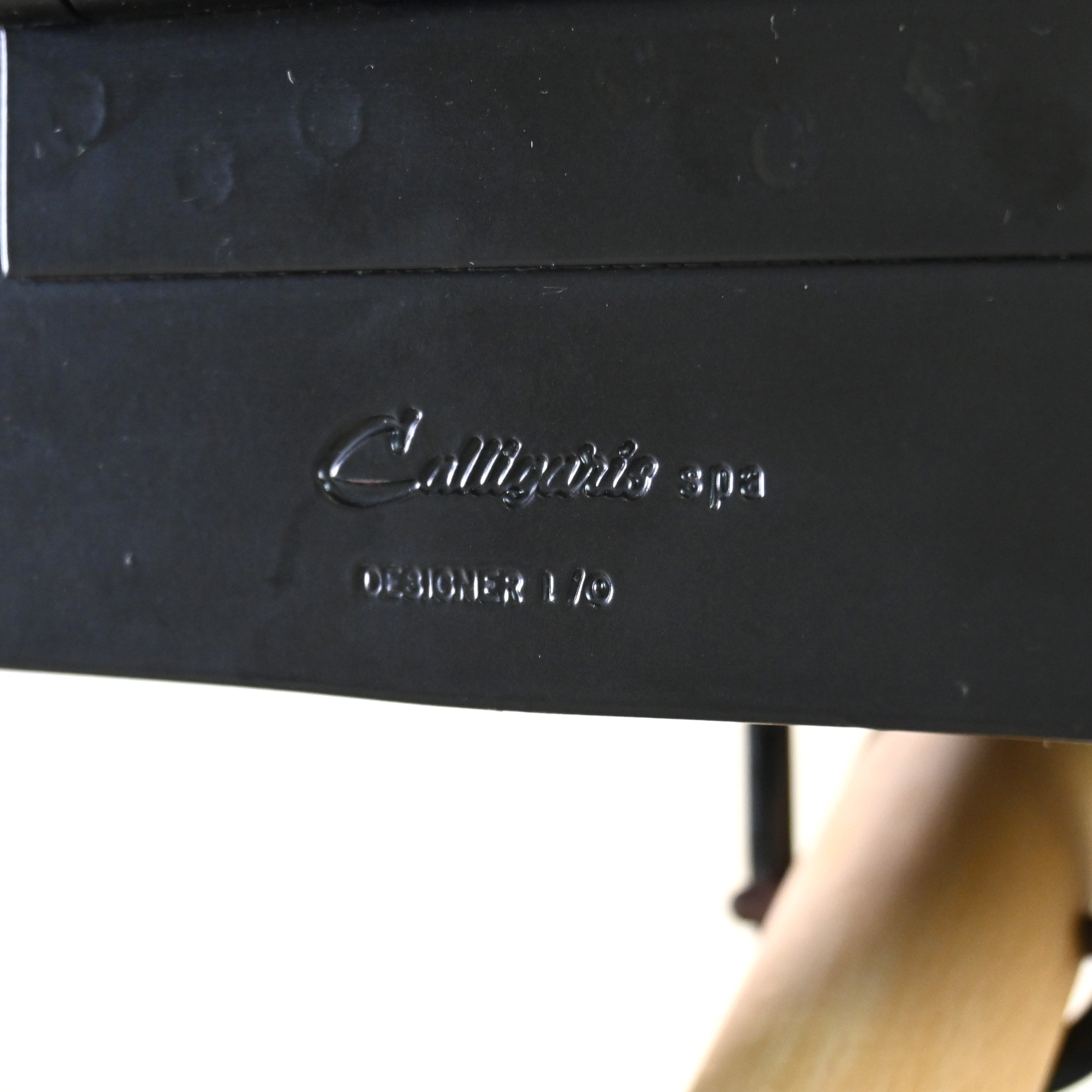 Calligaris Folding stool Remake PVC Leather Beech wood 1990's Italian modern design / カリガリス フォールディングスツール リメイク PVCレザー ビーチ材 1990年代 イタリアンモダンデザイン