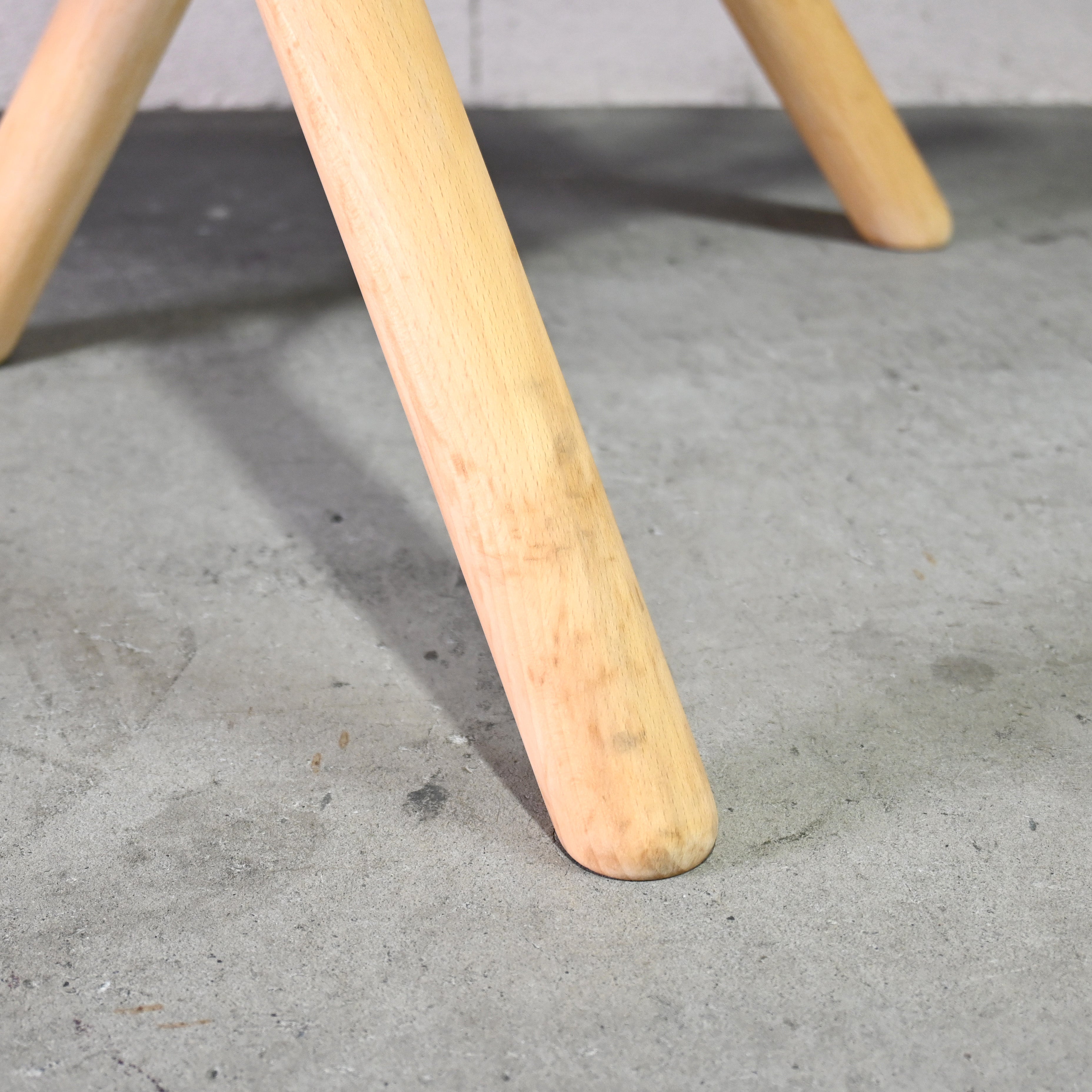 Calligaris Folding stool Remake PVC Leather Beech wood 1990's Italian modern design / カリガリス フォールディングスツール リメイク PVCレザー ビーチ材 1990年代 イタリアンモダンデザイン