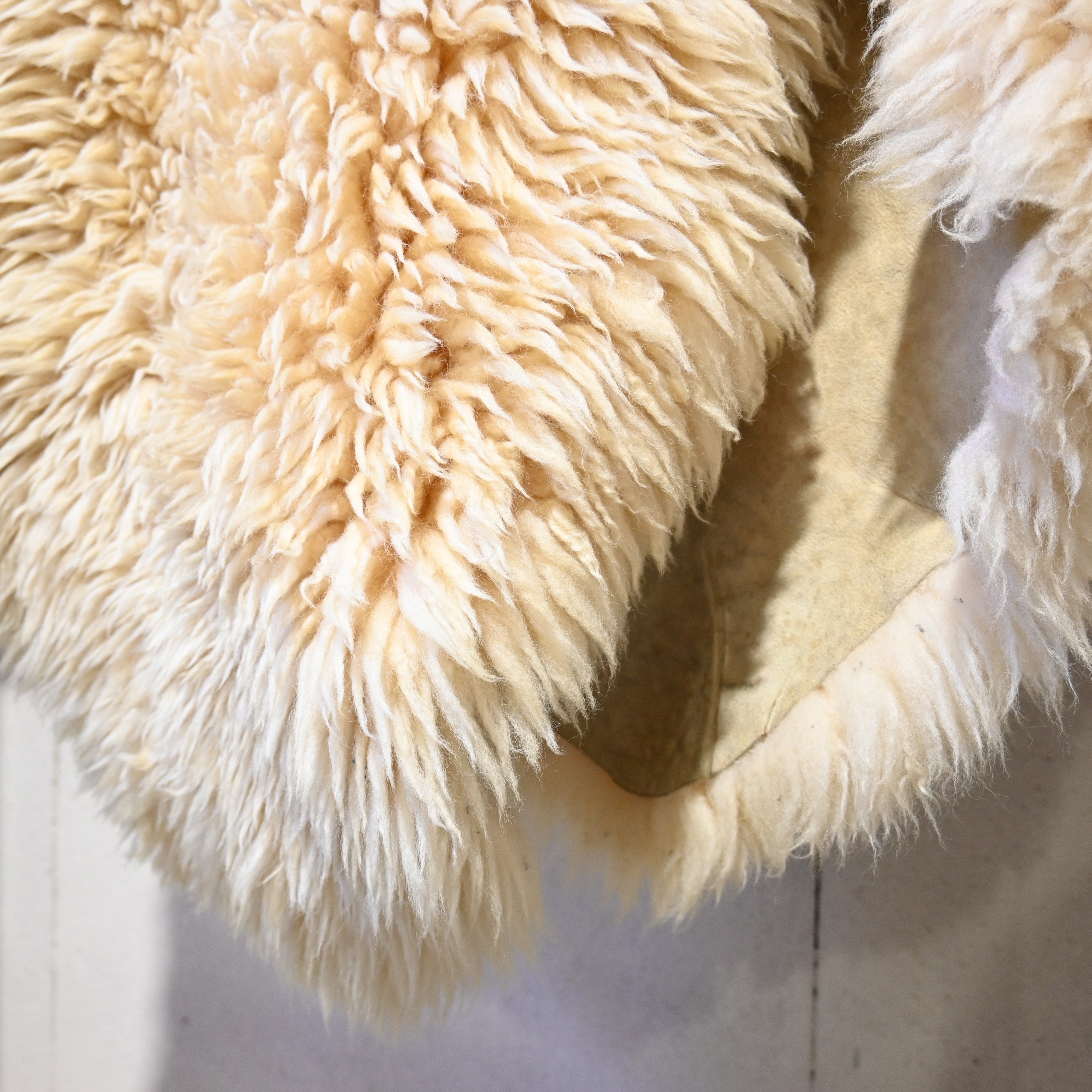 Mouton Rug Natural Fur Interior / ムートンラグ 天然羊毛 ファー インテリア 190cm