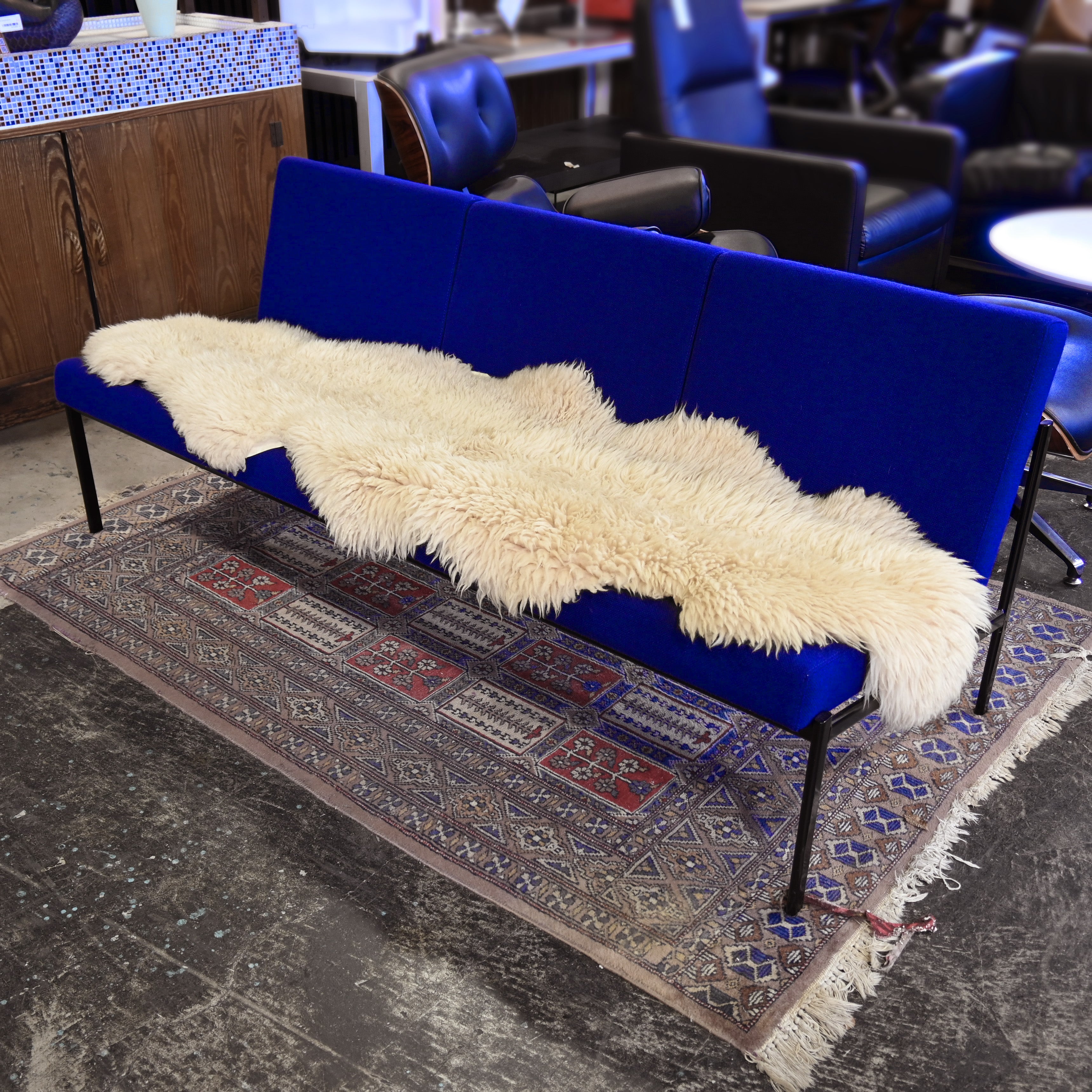 Mouton Rug Natural Fur Interior / ムートンラグ 天然羊毛 ファー インテリア 190cm