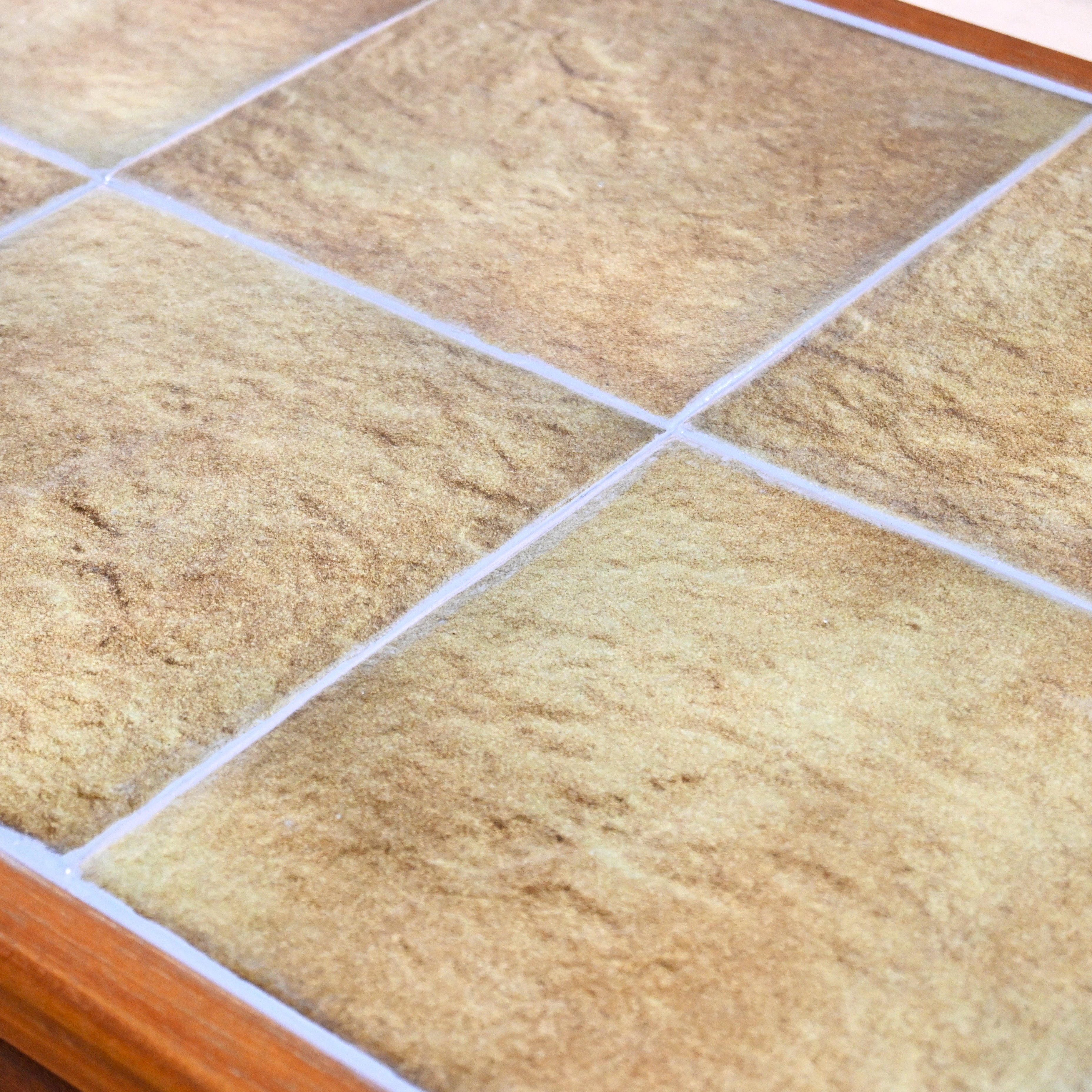 AnBerCraft Teak wood × Ceramic tile Coffee table Remake British vintage Scandinavian design / アンバークラフト チーク材 × セラミックタイル コーヒーテーブル リメイク イギリスヴィンテージ 北欧デザイン