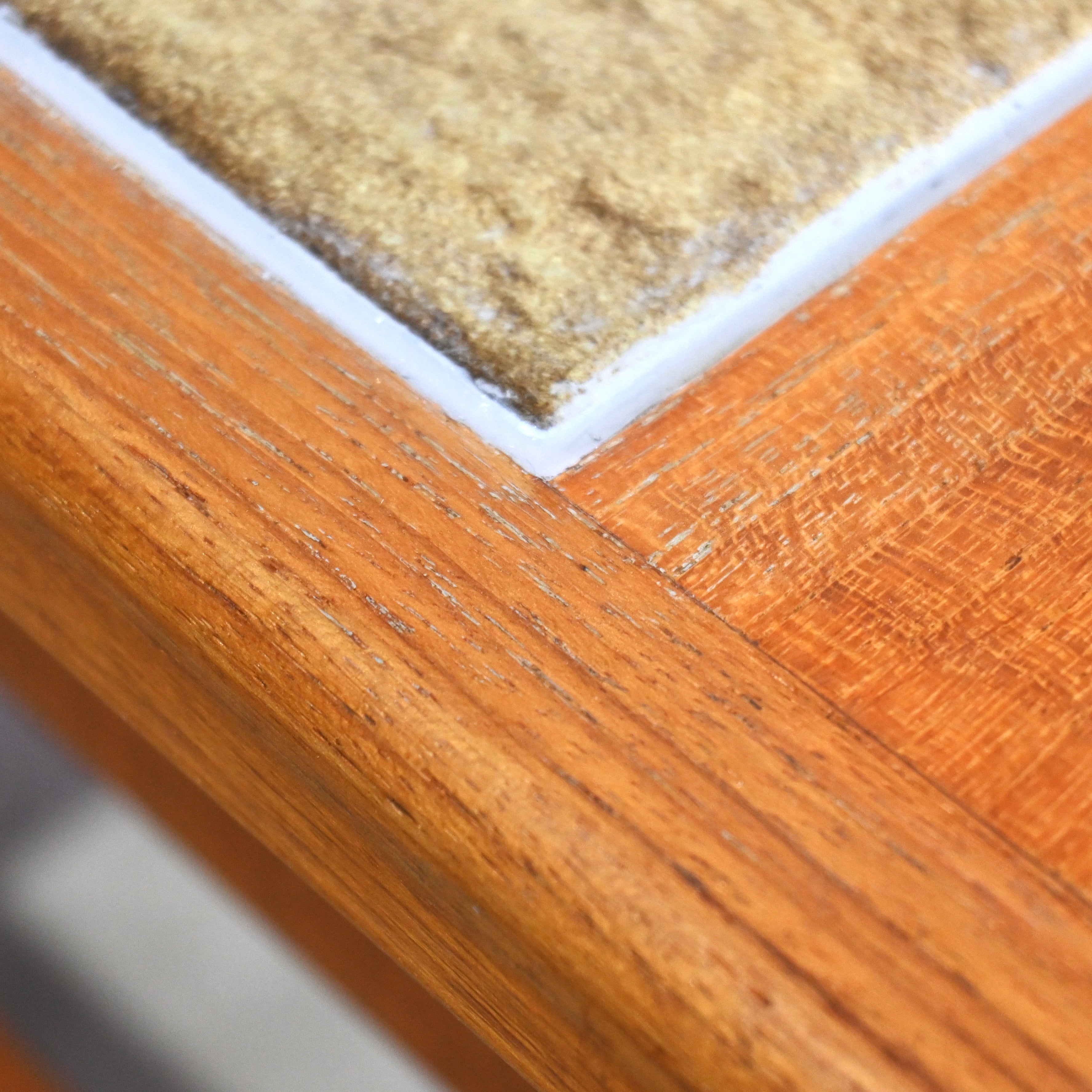 AnBerCraft Teak wood × Ceramic tile Coffee table Remake British vintage Scandinavian design / アンバークラフト チーク材 × セラミックタイル コーヒーテーブル リメイク イギリスヴィンテージ 北欧デザイン