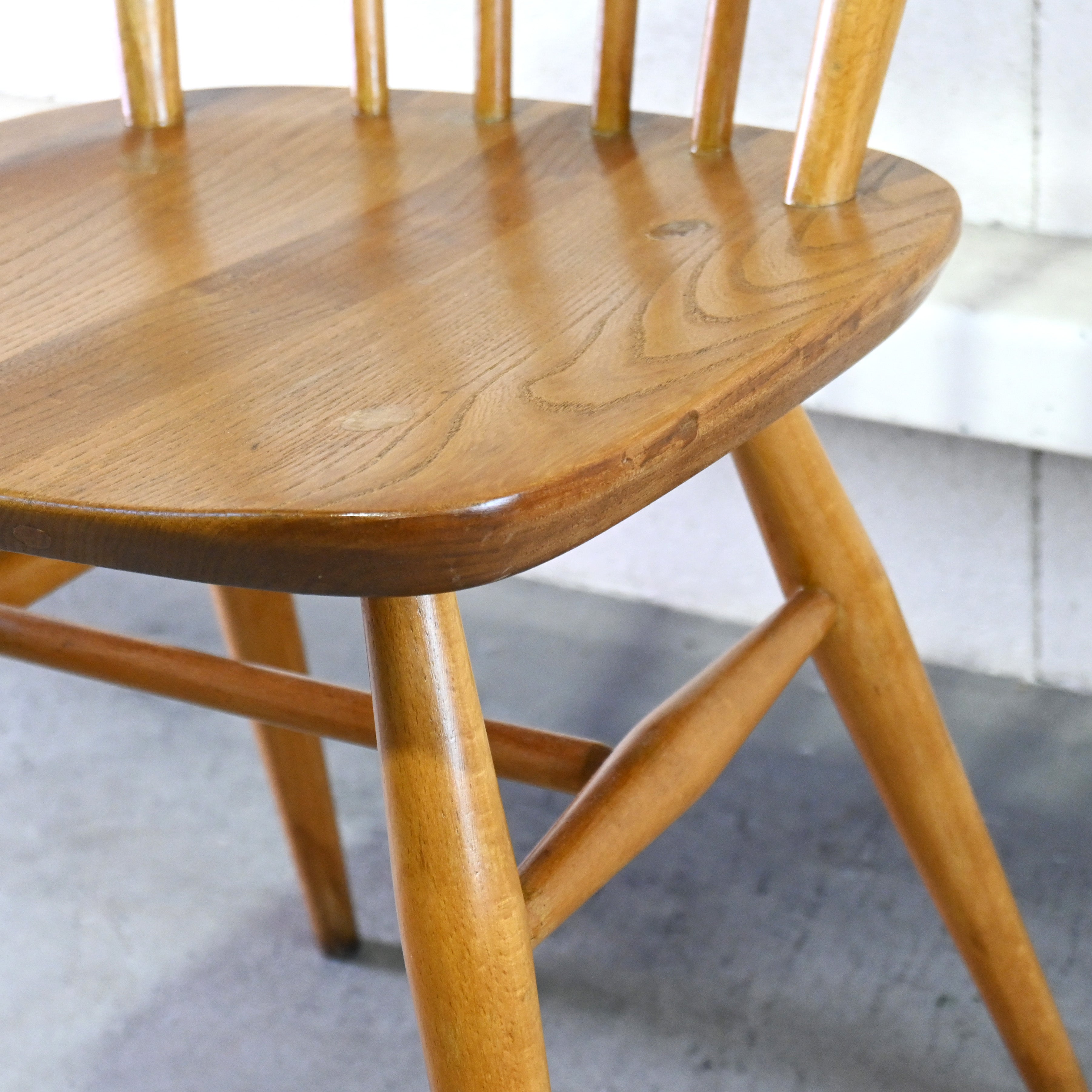 Ercol Fan back chair Windsor chair 1980~90’s Elm × Beechwood UK Furniture / アーコール ファンバックチェア ウィンザーチェア 1980~90年代 エルム材 ニレ材 英国家具