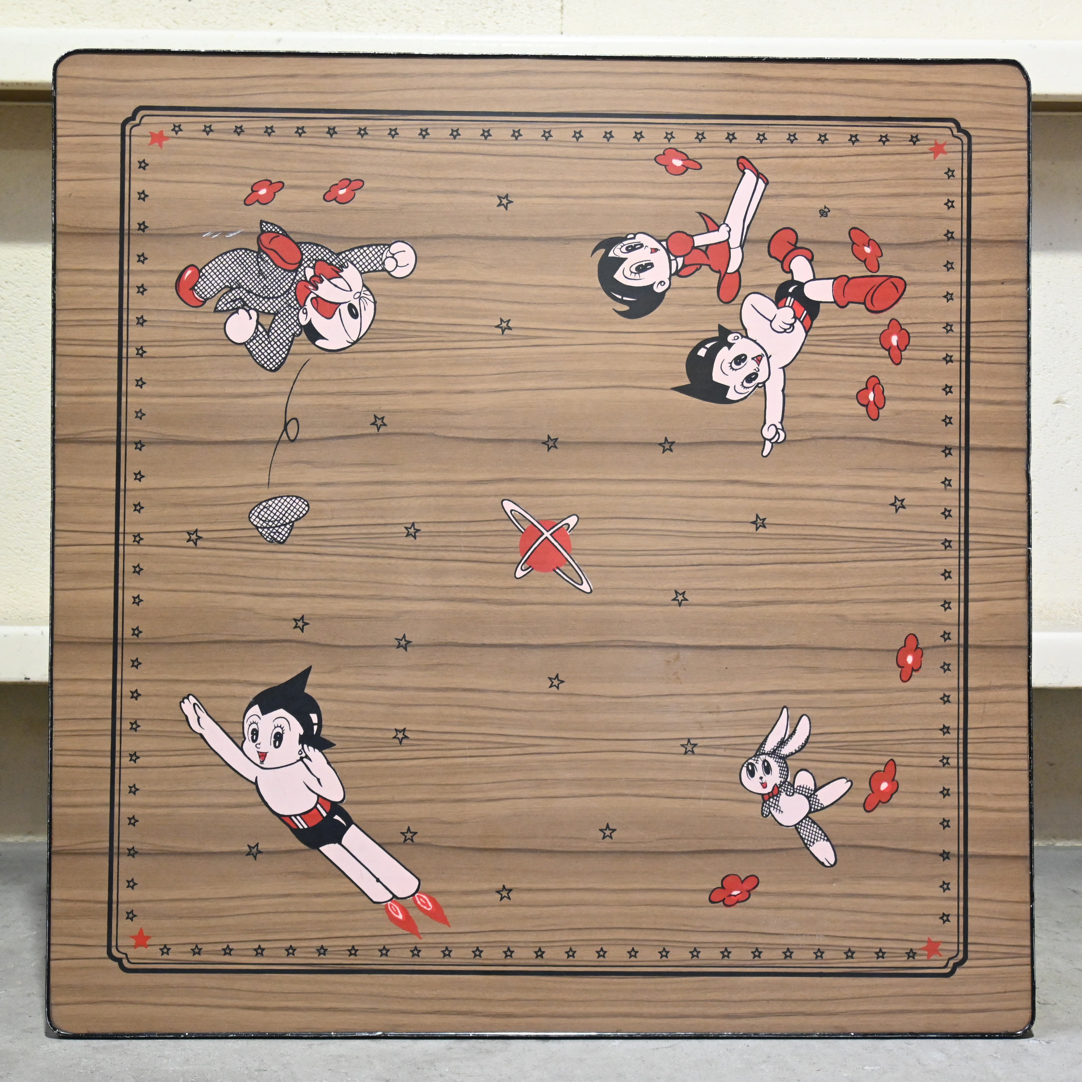 TEZUKA OSAMU Astro Boy Japanese Kotatsu Tabletop Vintage / 手塚治虫 鉄腕アトム 炬燵天板 昭和レトロ ヴィンテージ