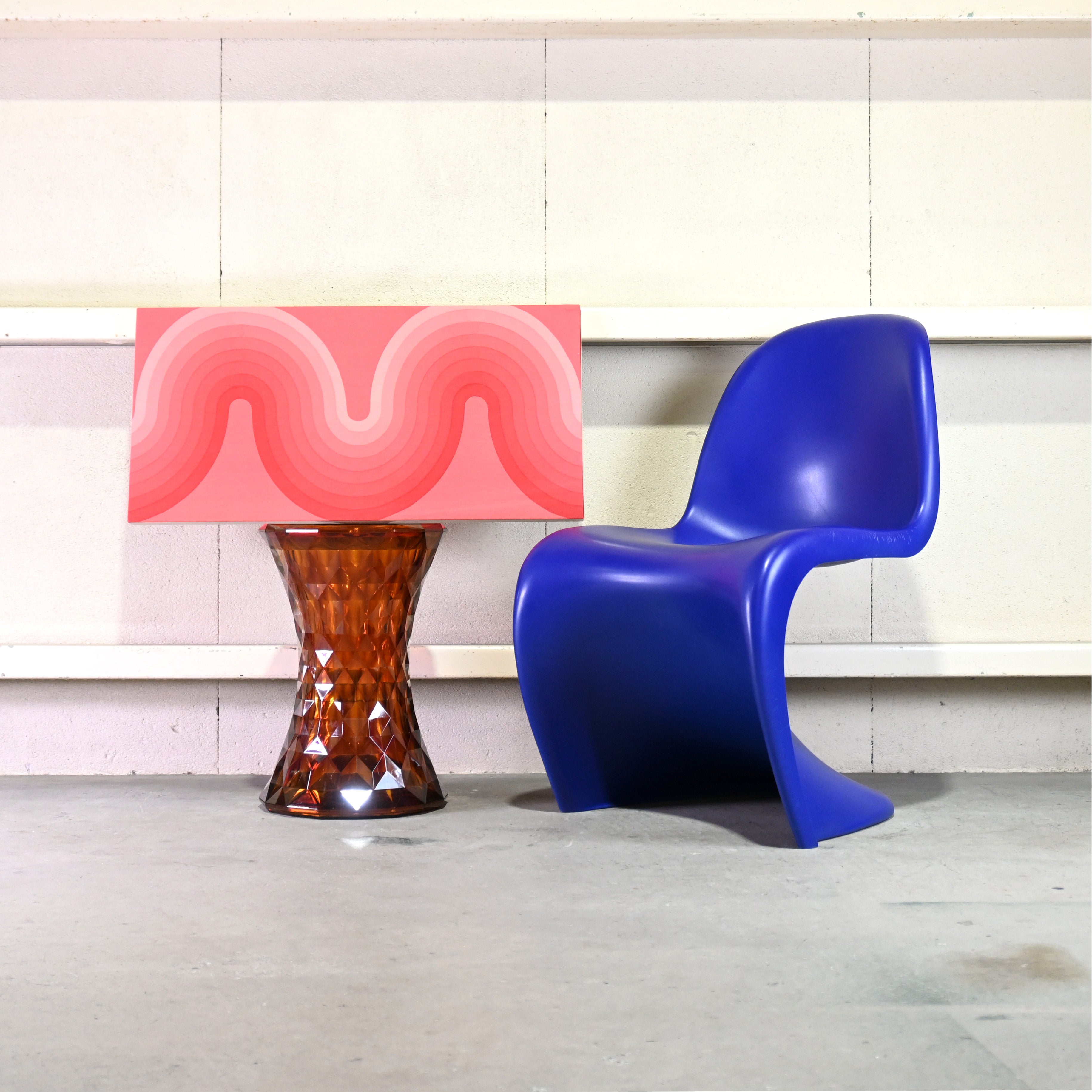 Verner Panton CURVE Mira-x Art panel Vintage fabric Scandinavian design Space age / ヴェルナー・パントン カーブ ミラエックス社 アートパネル ヴィンテージファブリック 北欧デザイン スペースエイジ