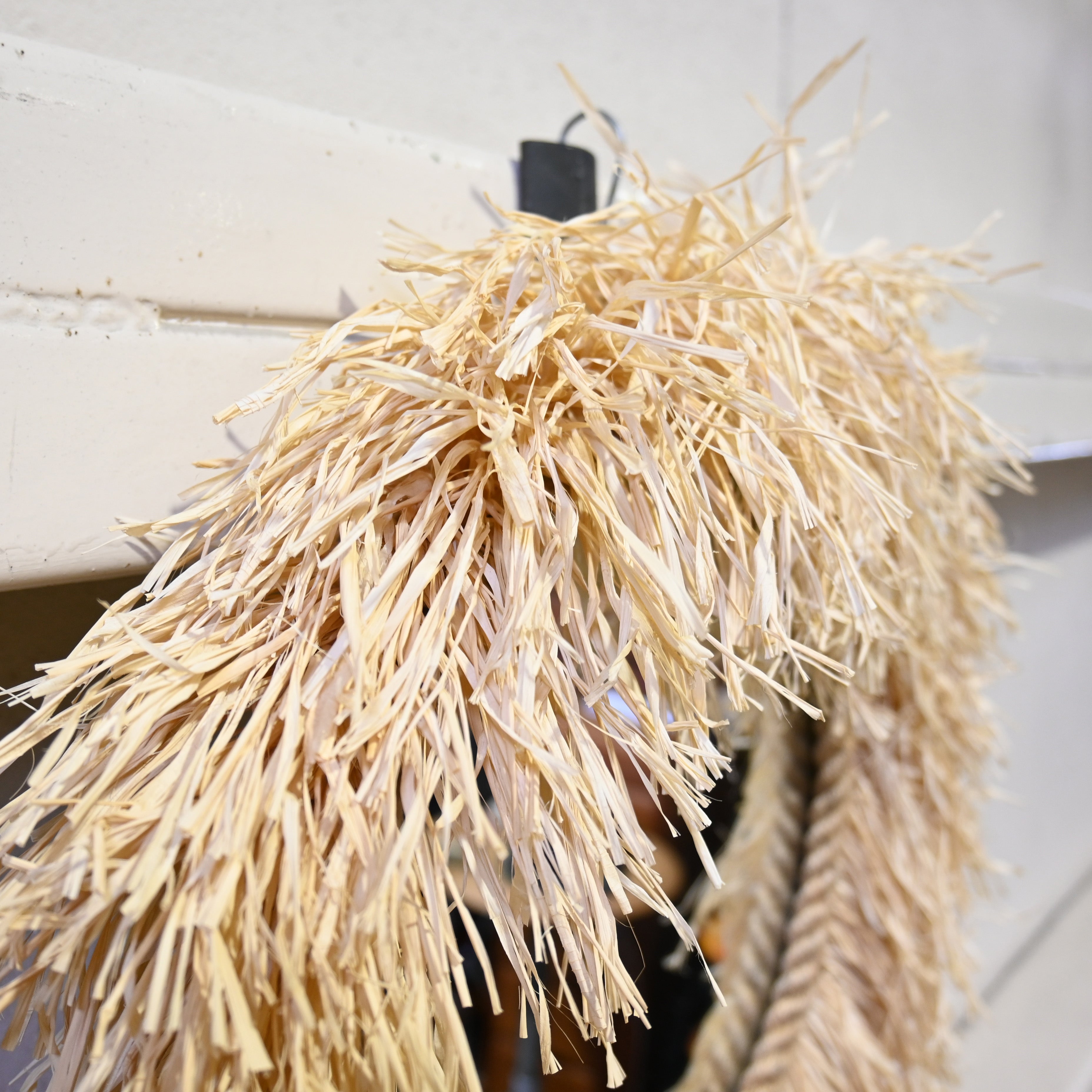 Wall mirror Raffia Sunflower / 壁掛けミラー ラフィア 太陽鏡