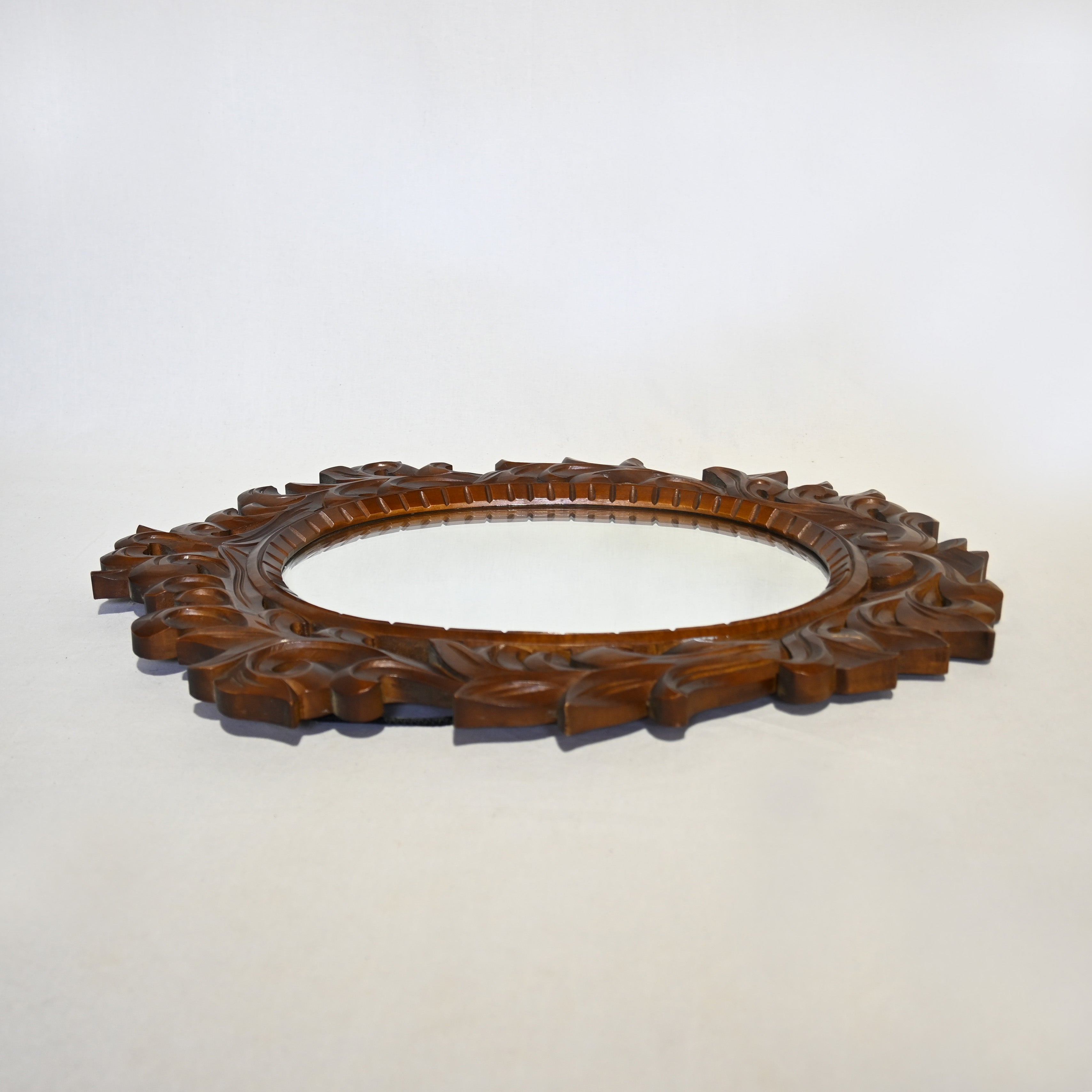 Carved wood rame Wall mirror Vintage / 木彫りフレーム ウォールミラー 壁掛け鏡 ヴィンテージ