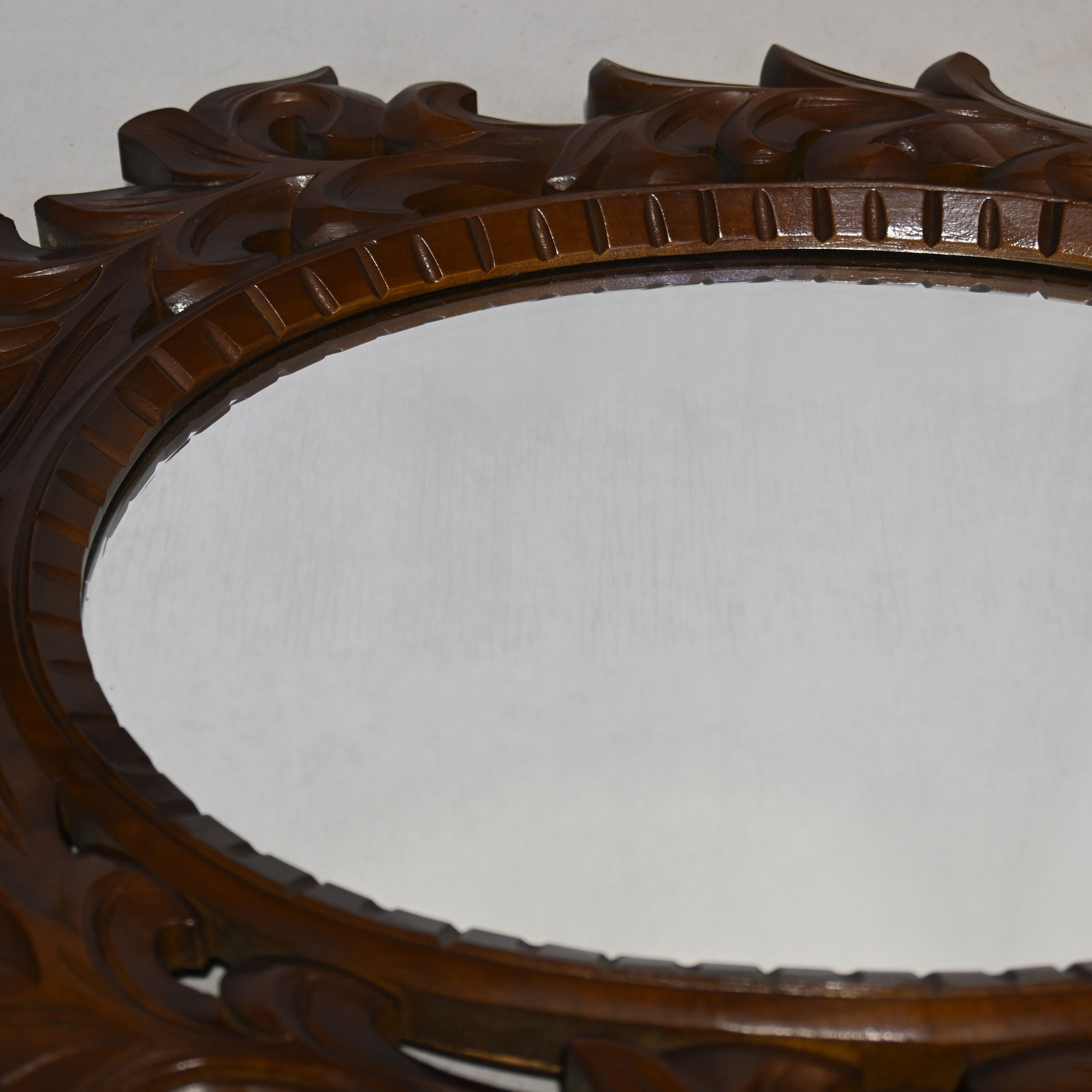 Carved wood rame Wall mirror Vintage / 木彫りフレーム ウォールミラー 壁掛け鏡 ヴィンテージ