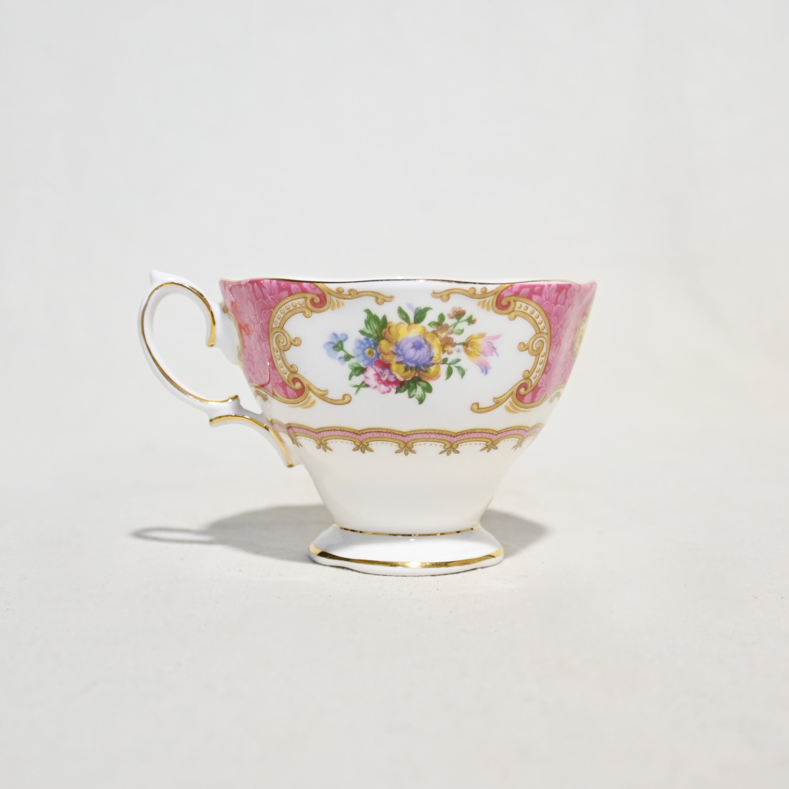 ROYAL ALBERT BB plate Cake plate  Enchantment Cup Pink UK / ロイヤルアルバート ブレッド＆バタープレート ケーキプレート カップ ピンク イギリス