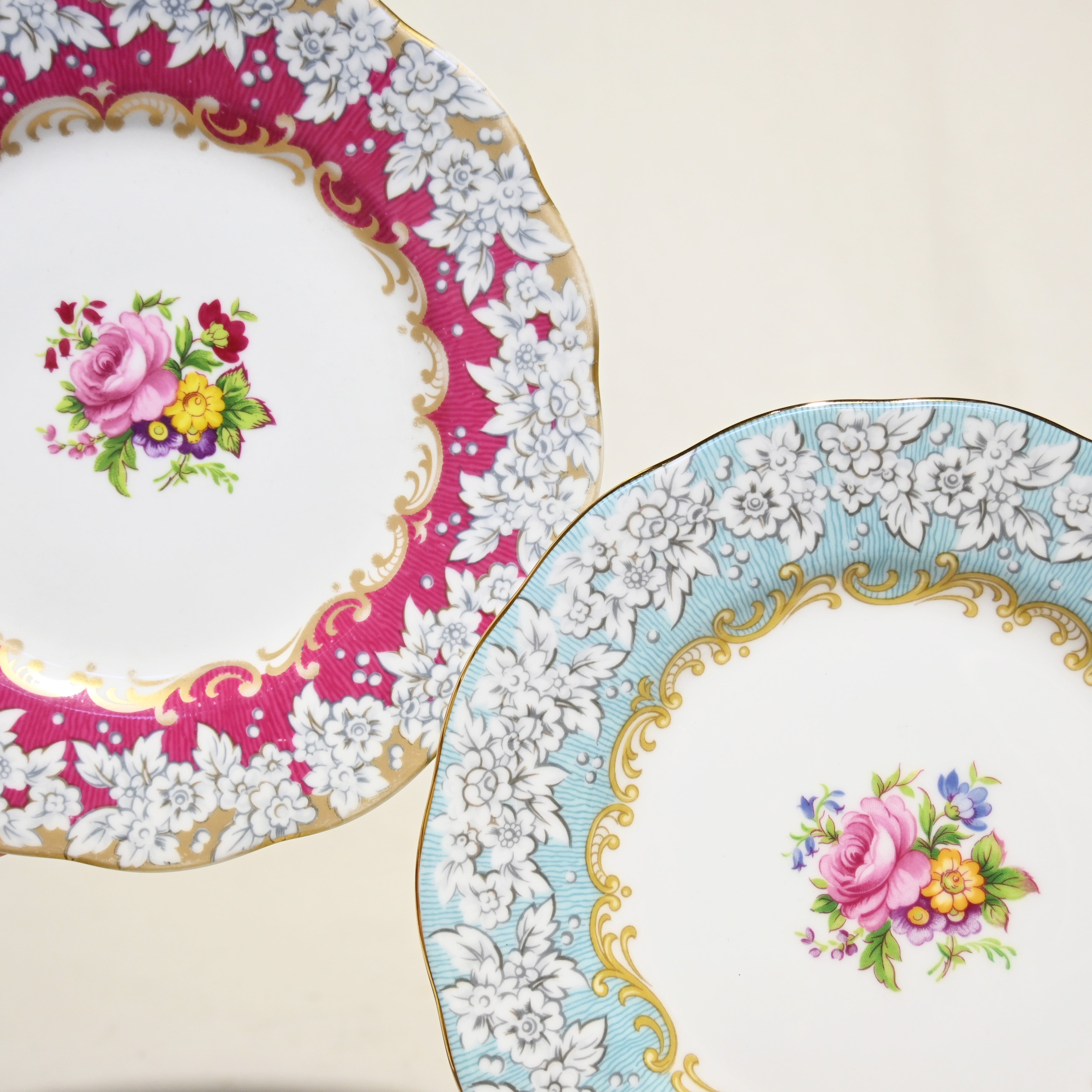 ROYAL ALBERT BB plate Cake plate  Enchantment Cup Pink UK / ロイヤルアルバート ブレッド＆バタープレート ケーキプレート カップ ピンク イギリス