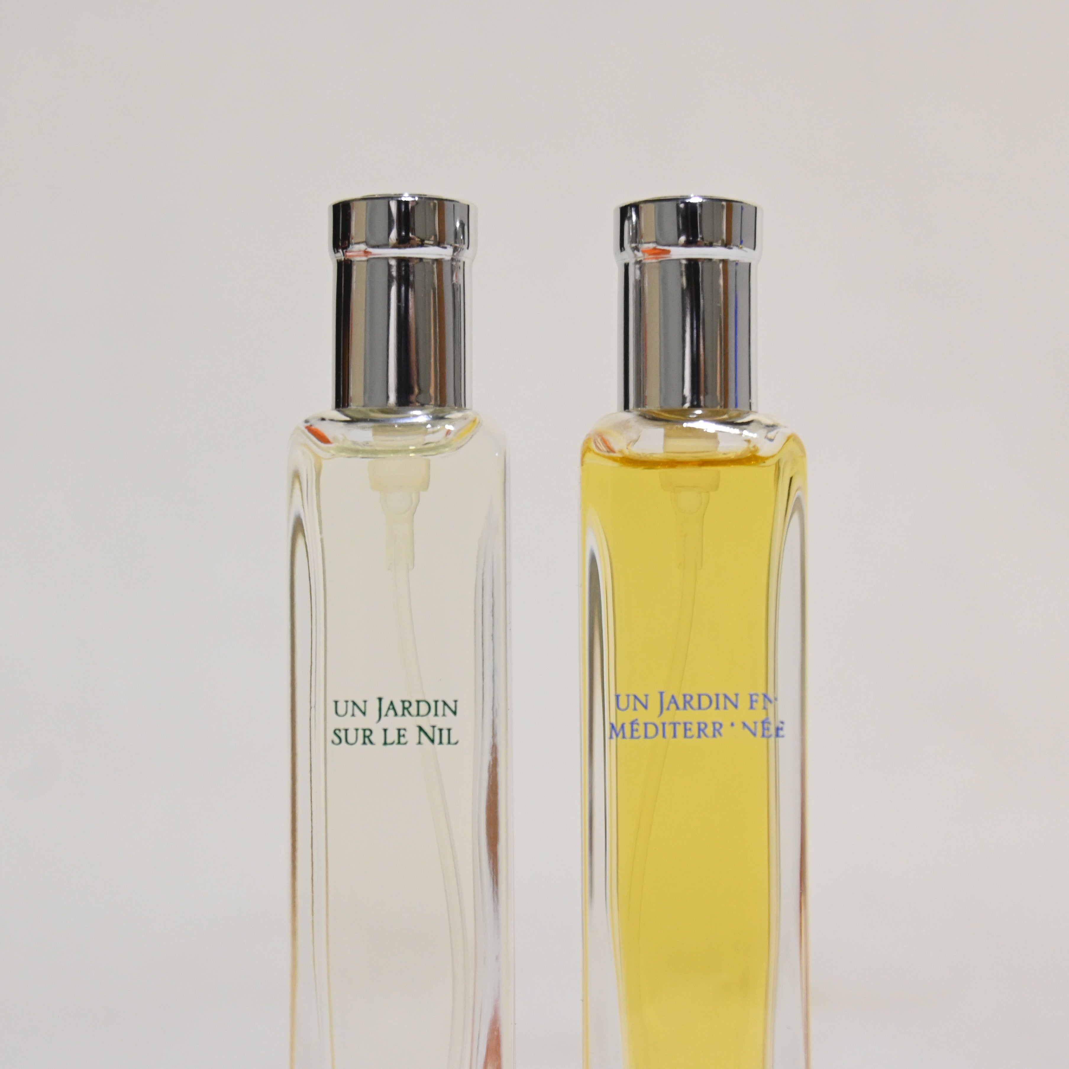 HERMES Eau de Toilette UN JARDIN SUR LE NIL, UN JARDIN EN MEDITERRANEE 15ml set / エルメス 香水 ナイルの庭 地中海の庭 ２本セット