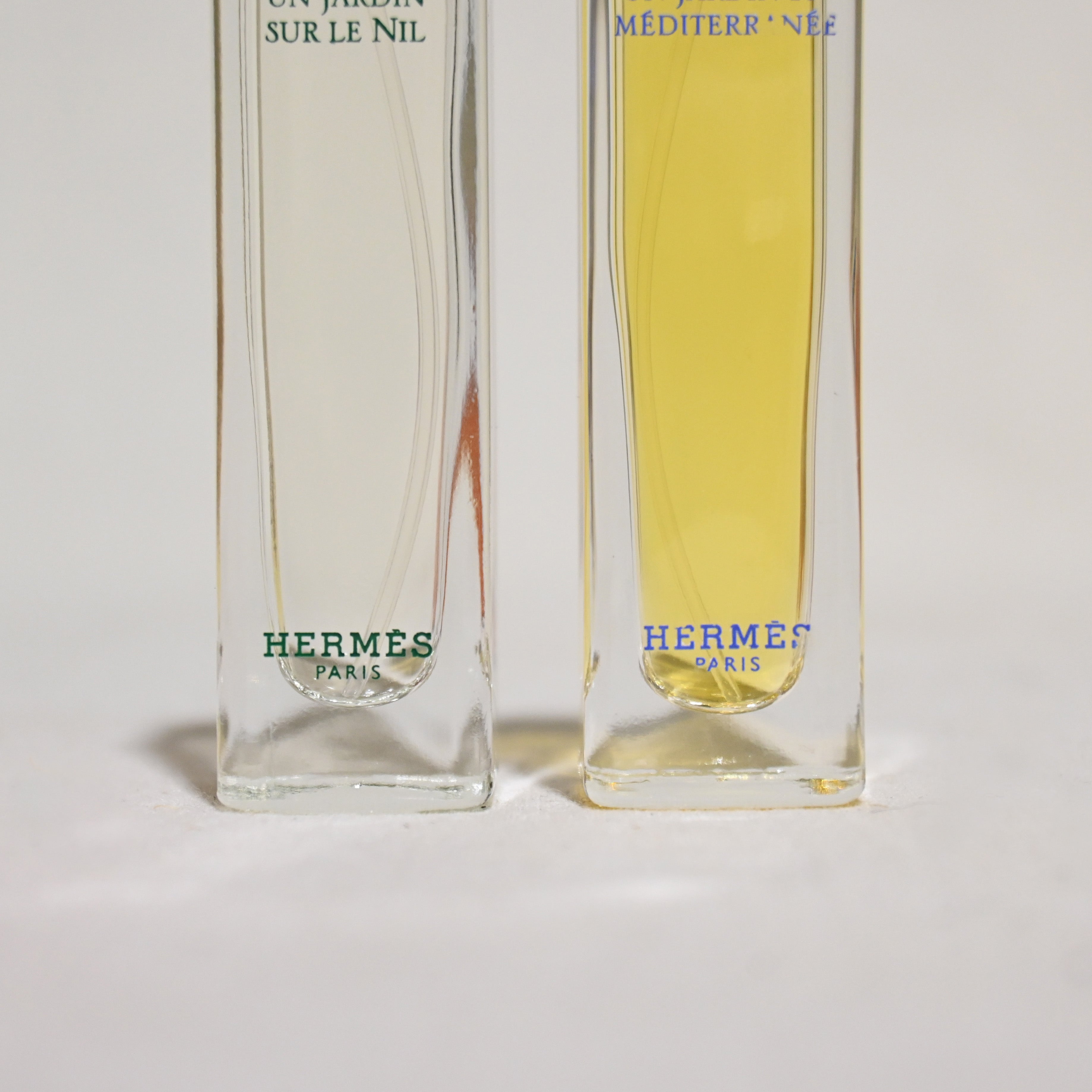 HERMES Eau de Toilette UN JARDIN SUR LE NIL, UN JARDIN EN MEDITERRANEE 15ml set / エルメス 香水 ナイルの庭 地中海の庭 ２本セット