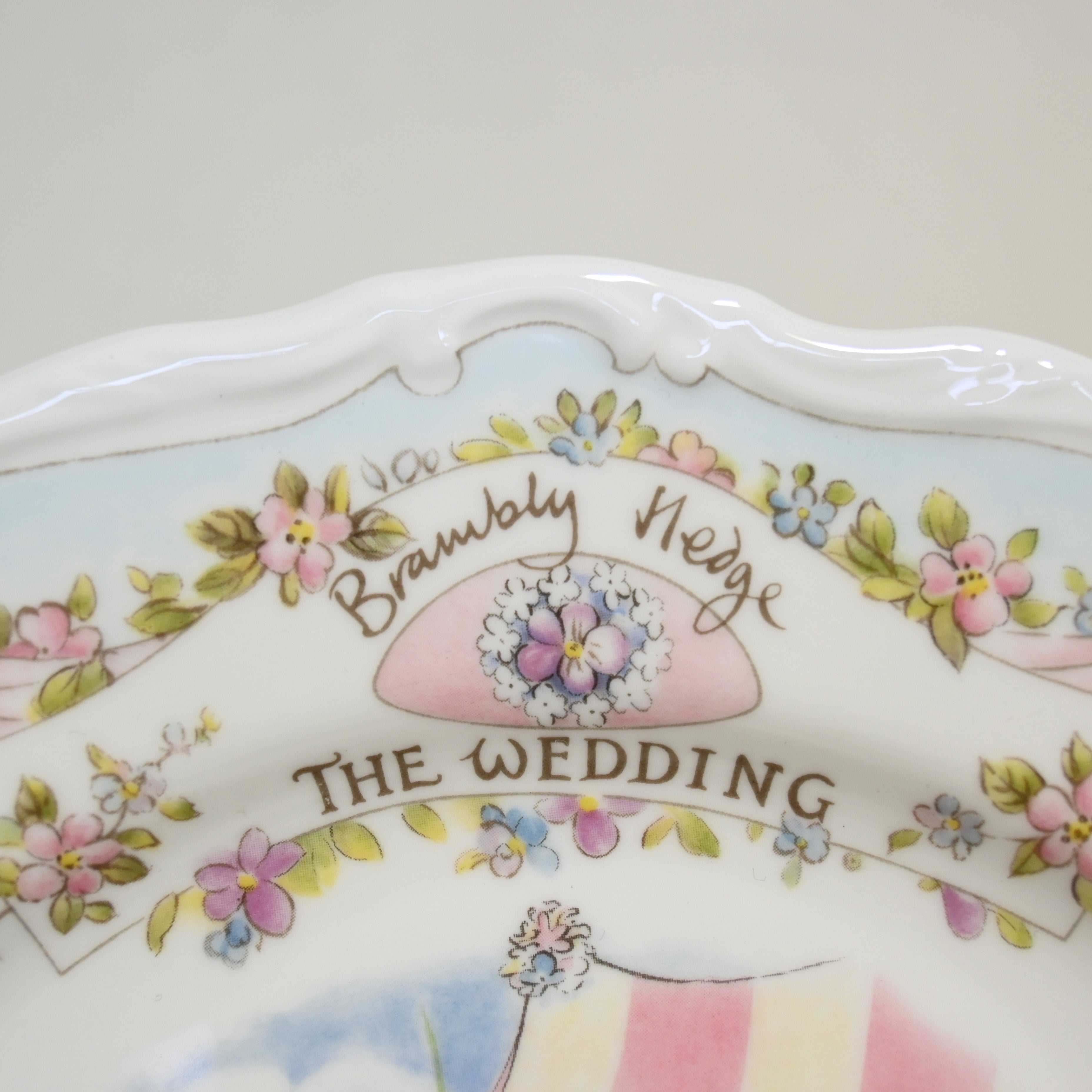 Royal Doulton THE BRAMBLY HEDGE THE WEDDING UK Vintage / ロイヤルドルトン ブランブリーヘッジ ウェディング ケーキプレート イギリスヴィンテージ
