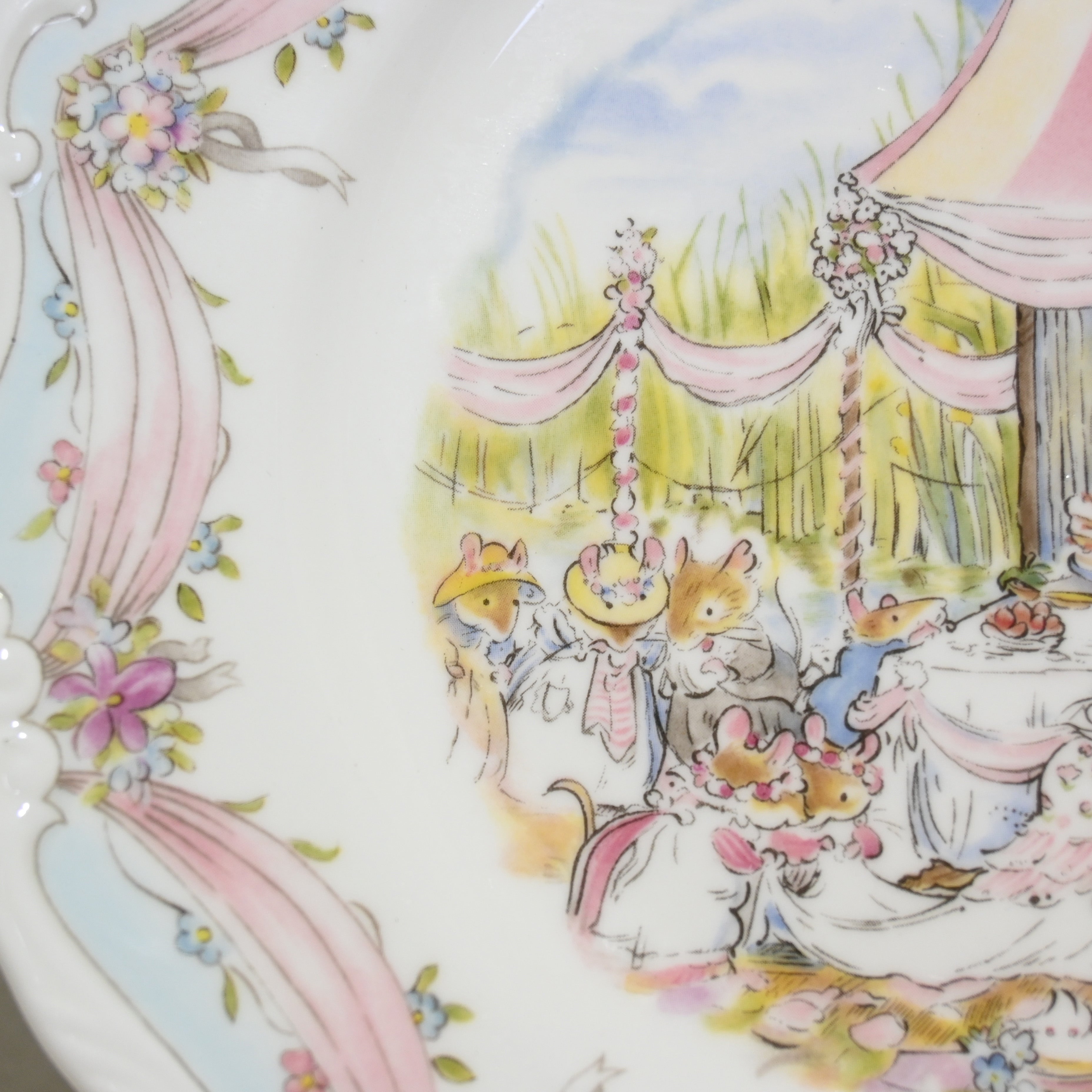 Royal Doulton THE BRAMBLY HEDGE THE WEDDING UK Vintage / ロイヤルドルトン ブランブリーヘッジ ウェディング ケーキプレート イギリスヴィンテージ