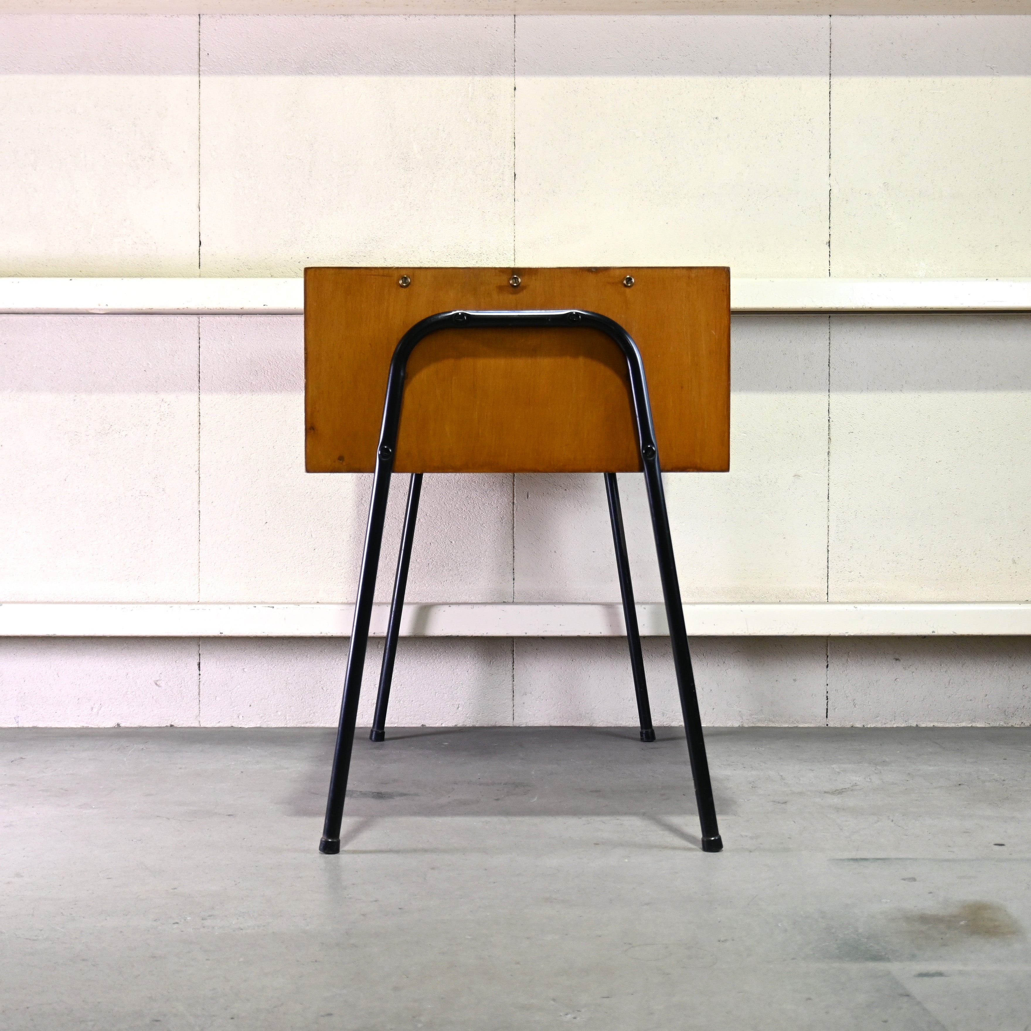 French vintage 1960's One sleeve desk Formica top Retropop Industrial / フランスヴィンテージ 1960年代 デスク 片袖机 フォーマイカトップ レトロポップ インダストリアル