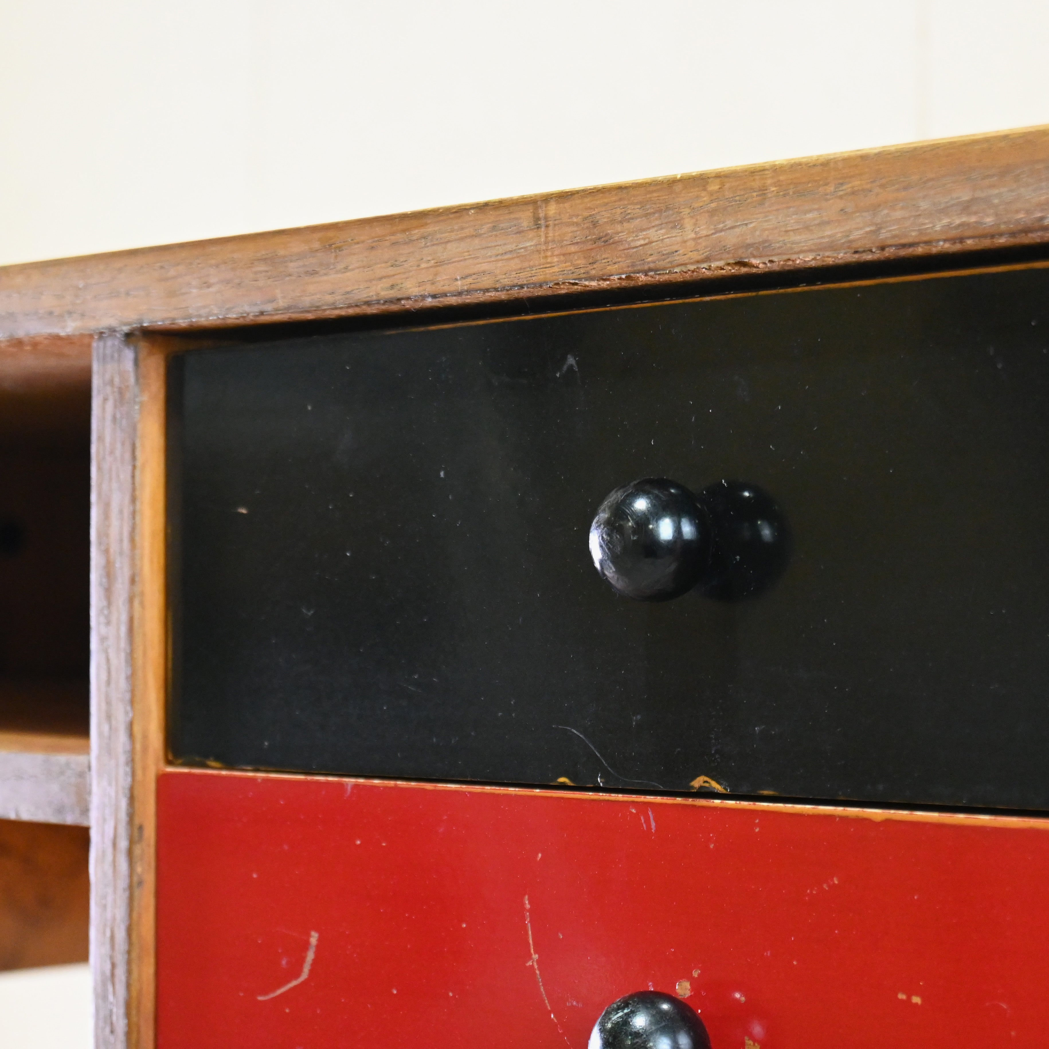 French vintage 1960's One sleeve desk Formica top Retropop Industrial / フランスヴィンテージ 1960年代 デスク 片袖机 フォーマイカトップ レトロポップ インダストリアル