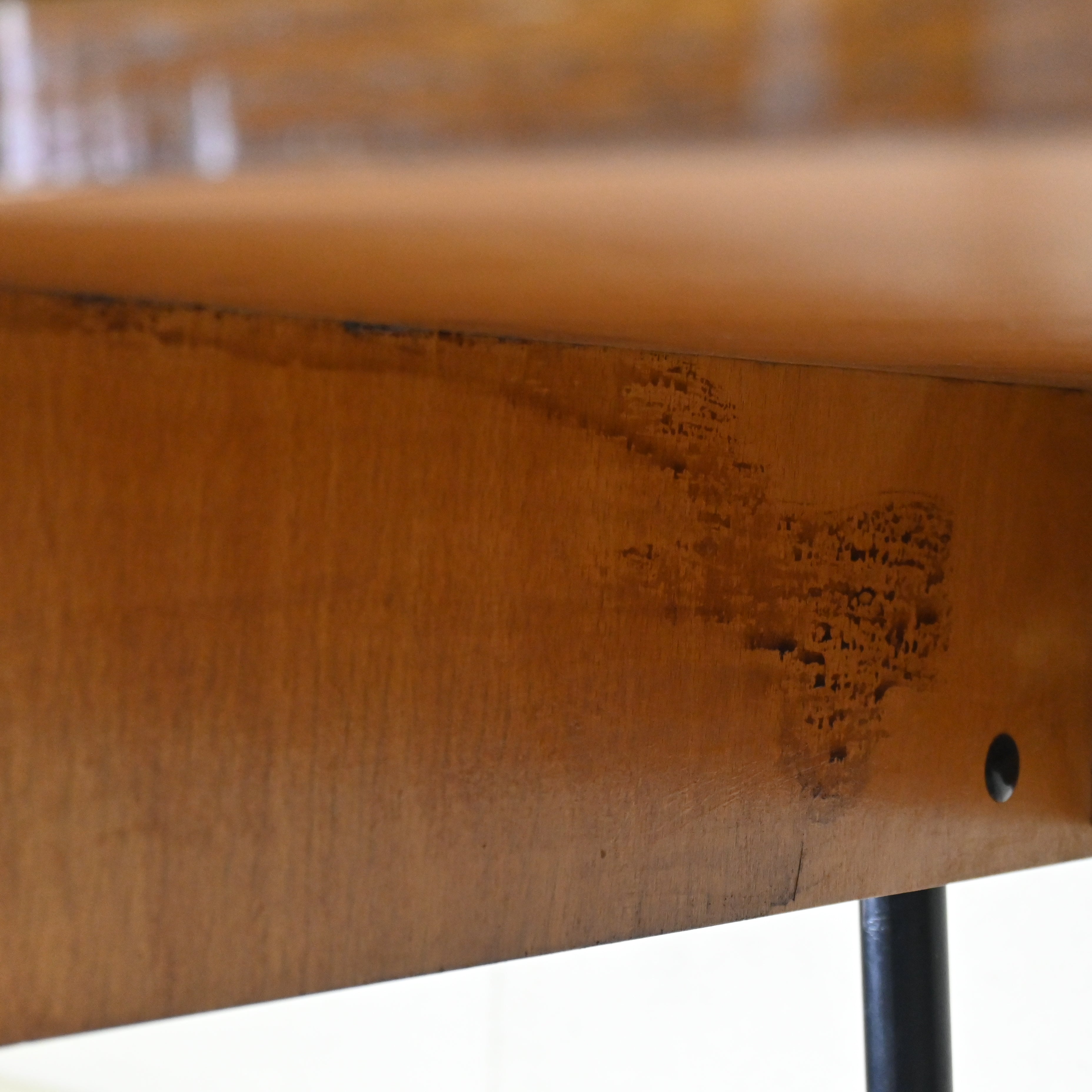 French vintage 1960's One sleeve desk Formica top Retropop Industrial / フランスヴィンテージ 1960年代 デスク 片袖机 フォーマイカトップ レトロポップ インダストリアル