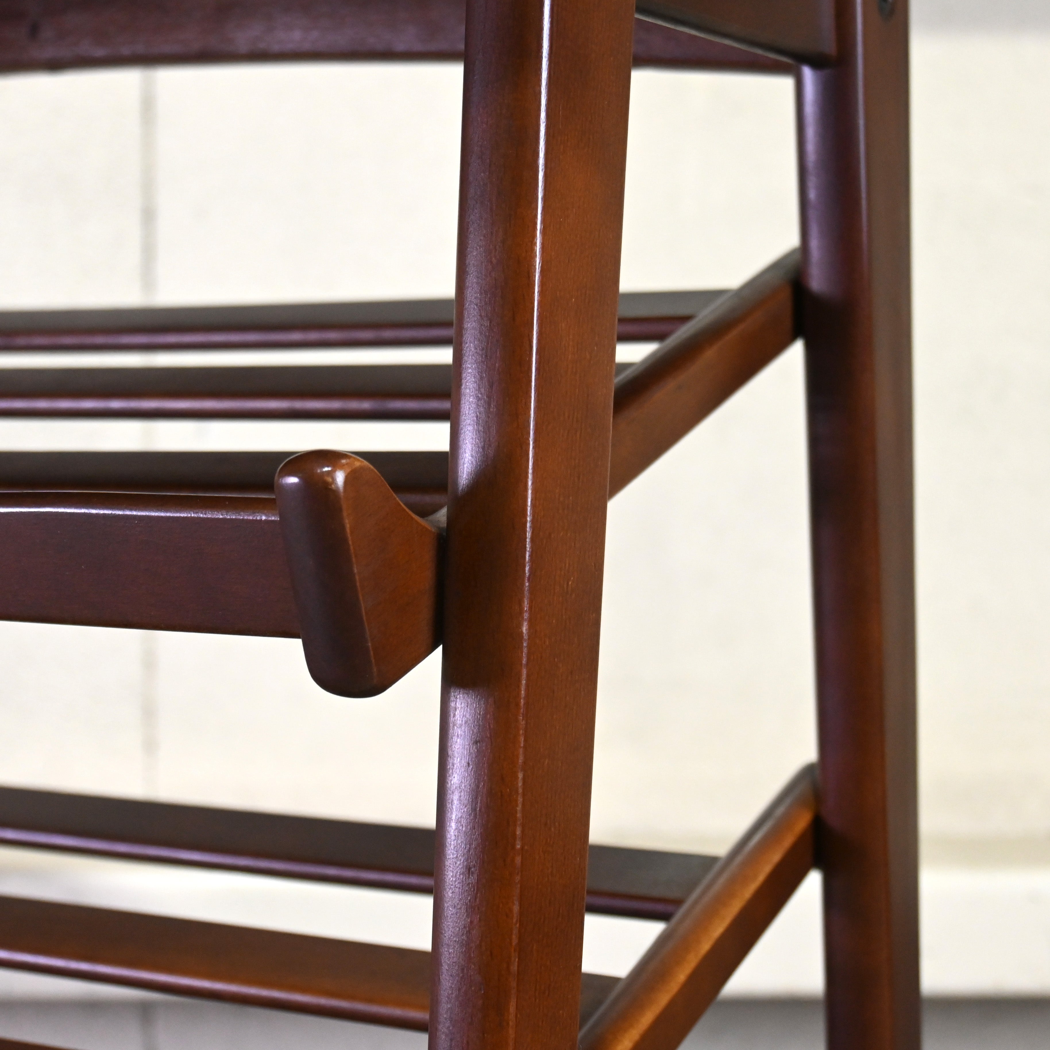 Old karimoku Slipper rack Rubbertree × Melamine Japanese modern Long life design / オールドカリモク スリッパラック ラバートリー材 × メラミン ジャパニーズモダン ロングライフデザイン