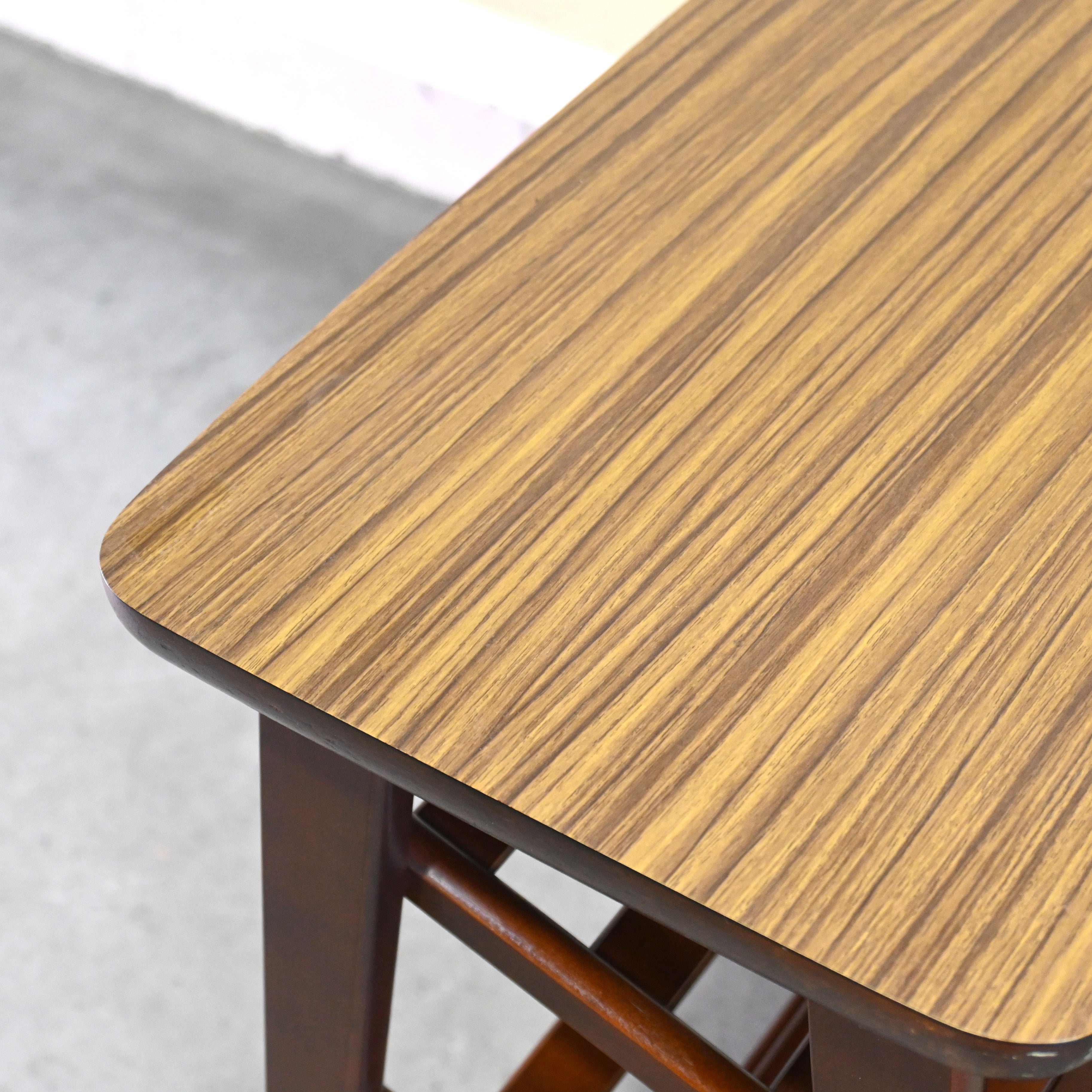 Old karimoku Slipper rack Rubbertree × Melamine Japanese modern Long life design / オールドカリモク スリッパラック ラバートリー材 × メラミン ジャパニーズモダン ロングライフデザイン