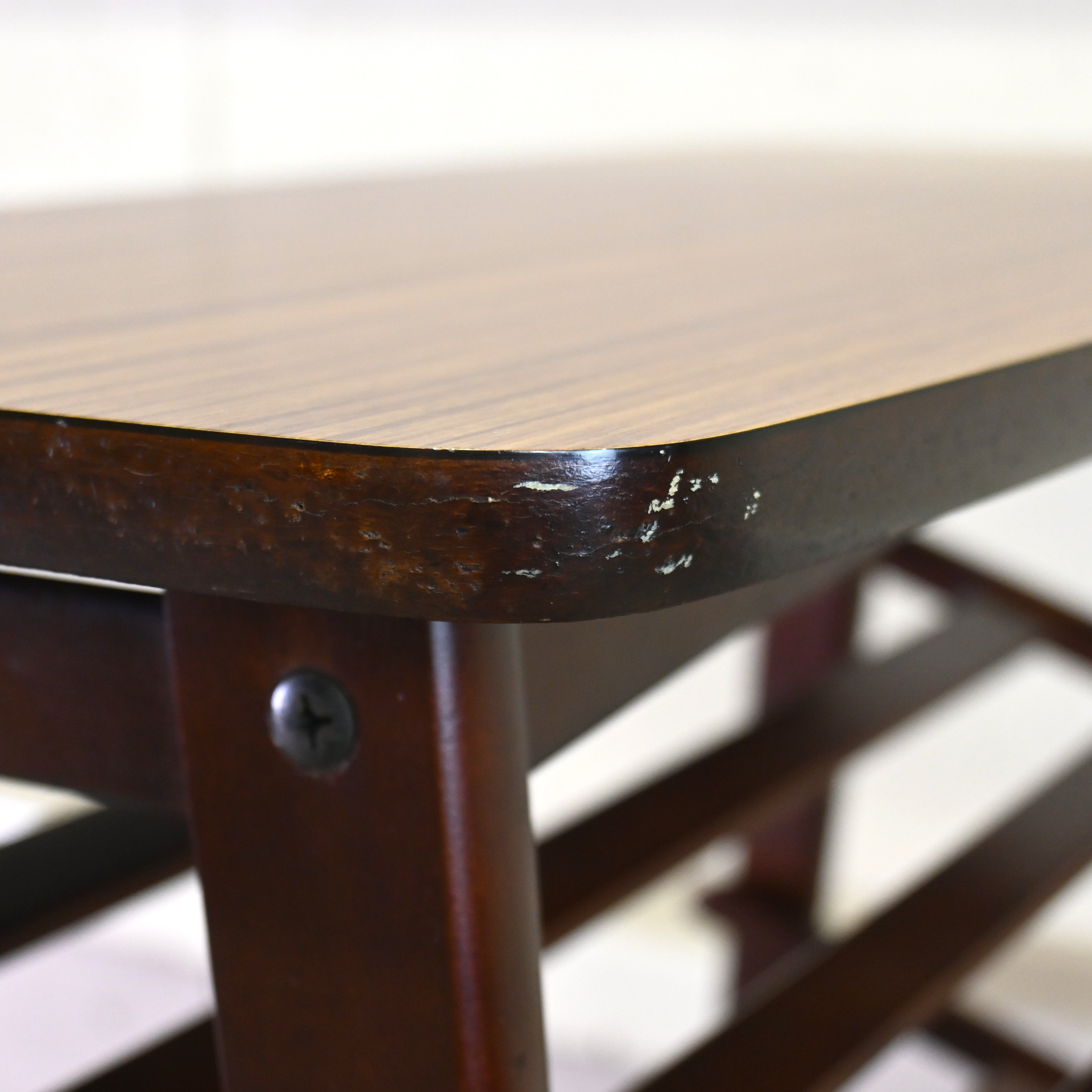 Old karimoku Slipper rack Rubbertree × Melamine Japanese modern Long life design / オールドカリモク スリッパラック ラバートリー材 × メラミン ジャパニーズモダン ロングライフデザイン