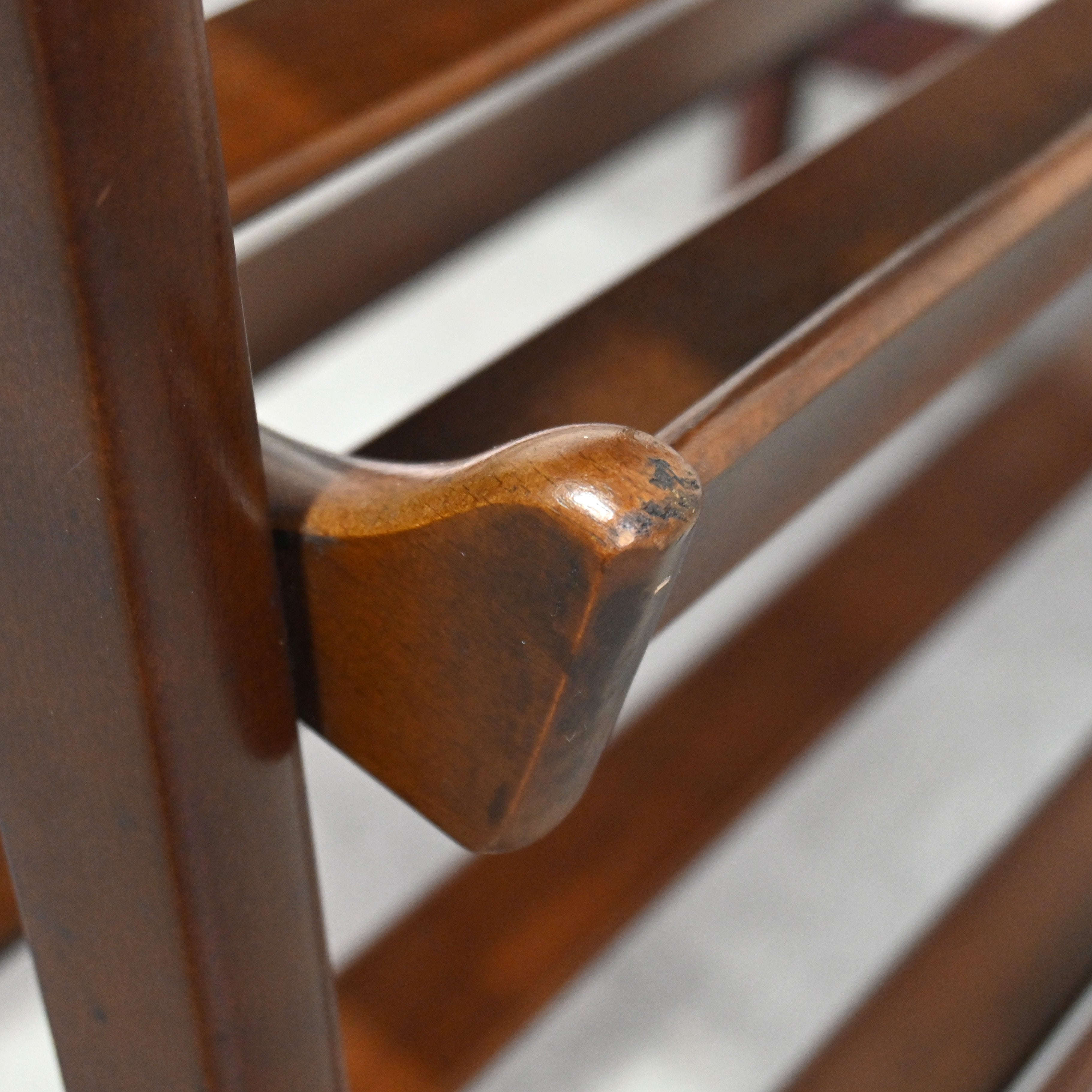 Old karimoku Slipper rack Rubbertree × Melamine Japanese modern Long life design / オールドカリモク スリッパラック ラバートリー材 × メラミン ジャパニーズモダン ロングライフデザイン