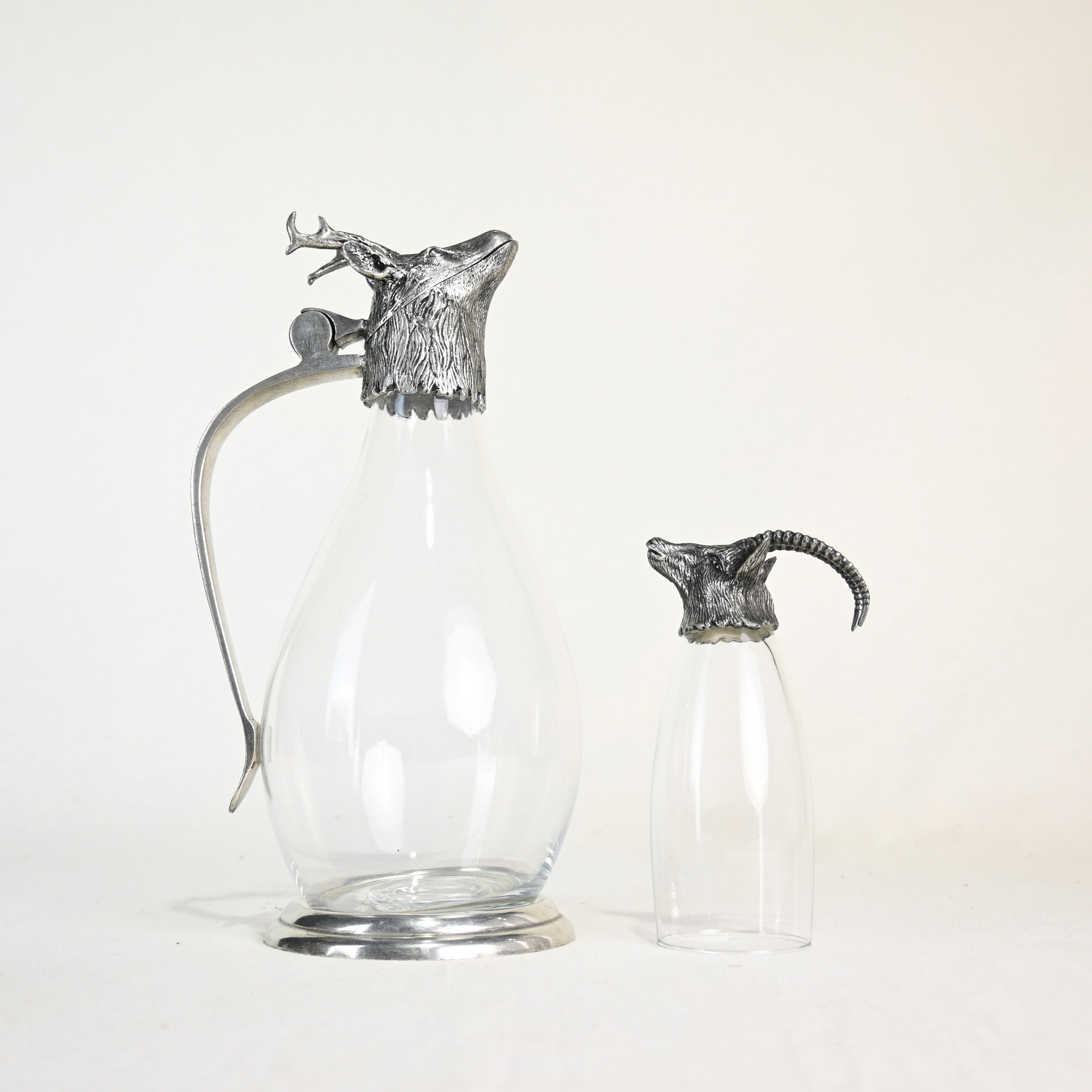 Etain ＆ Glass Animal motif pitcher & glass Europien vintage / アニマルモチーフ ピッチャー＆グラス ヨーロピアン ヴィンテージ