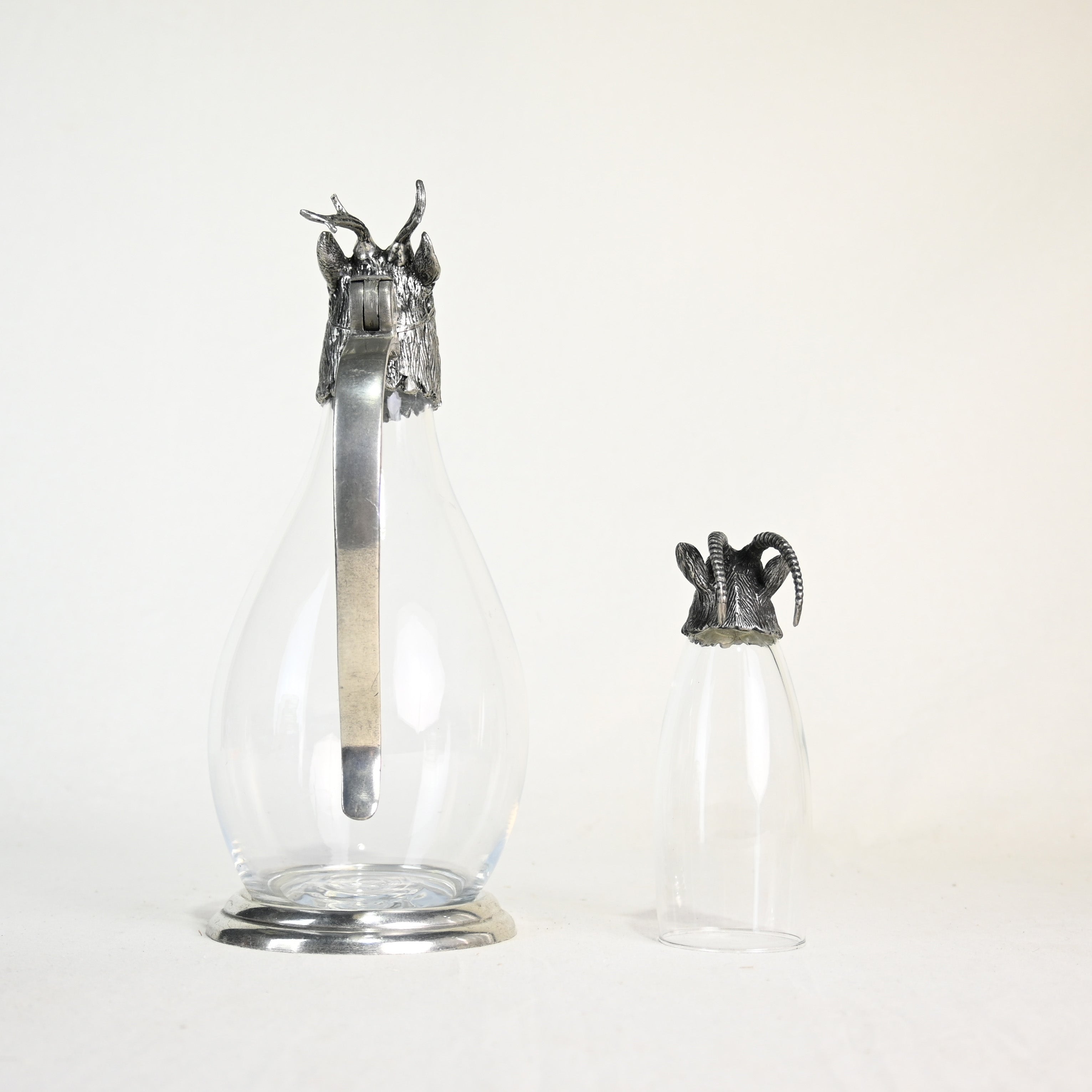Etain ＆ Glass Animal motif pitcher & glass Europien vintage / アニマルモチーフ ピッチャー＆グラス ヨーロピアン ヴィンテージ
