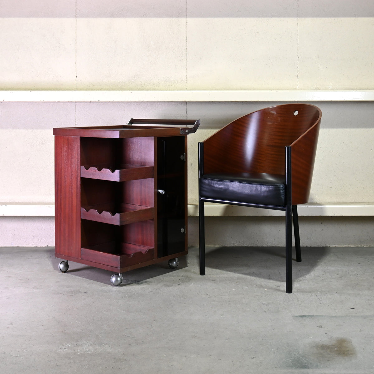 Driade Aleph Costes chair Philippe Starck Mahogany × Steel Italian 