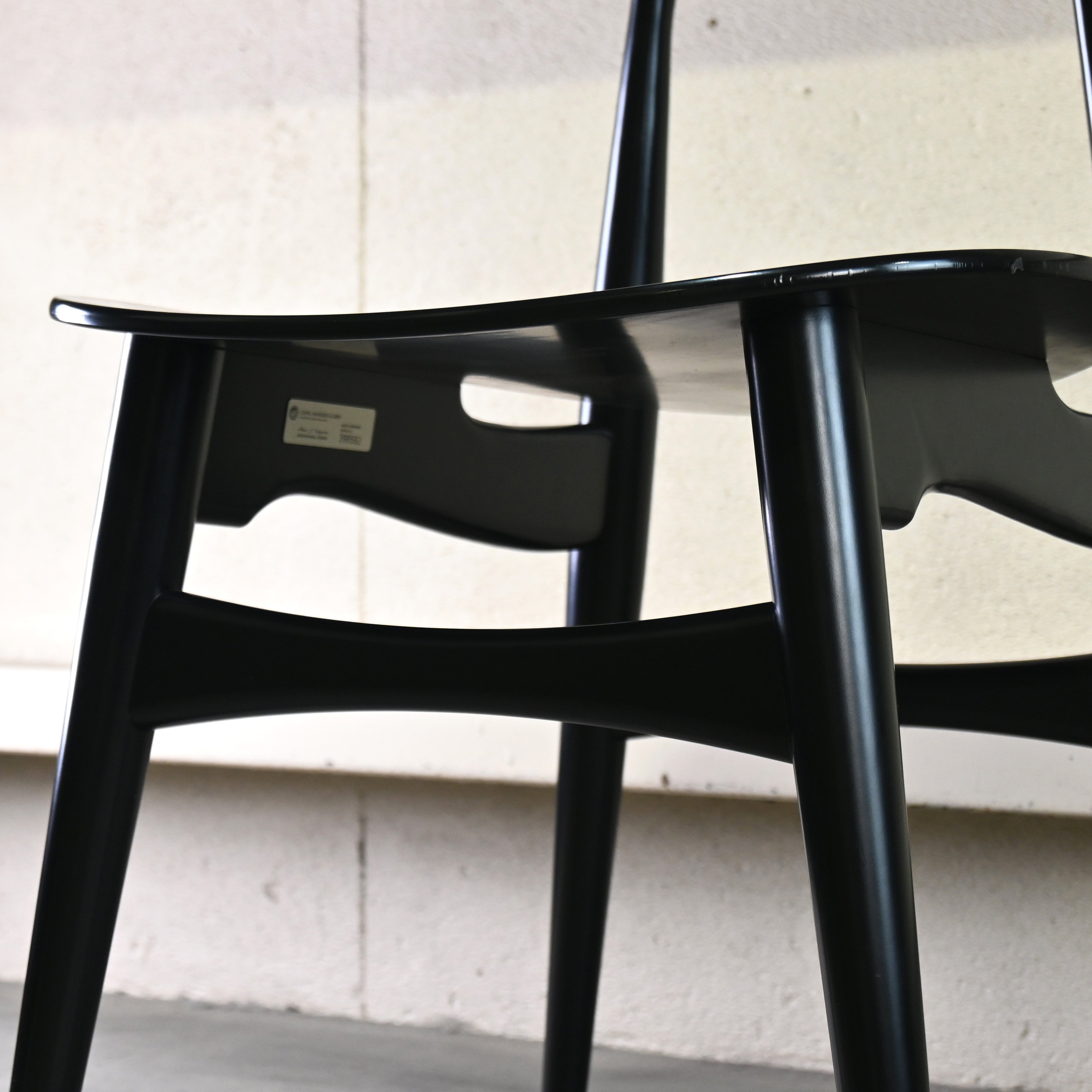 Carl Hansen & Søn Hans J. Wegner CH33T Dining chair Beechwood Black painted Danish furniture Scandinavian design / カール・ハンセン＆サン ハンス J. ウェグナー CH33T ダイニングチェア ビーチ材 ブラック塗装 デンマーク家具 北欧デザイン