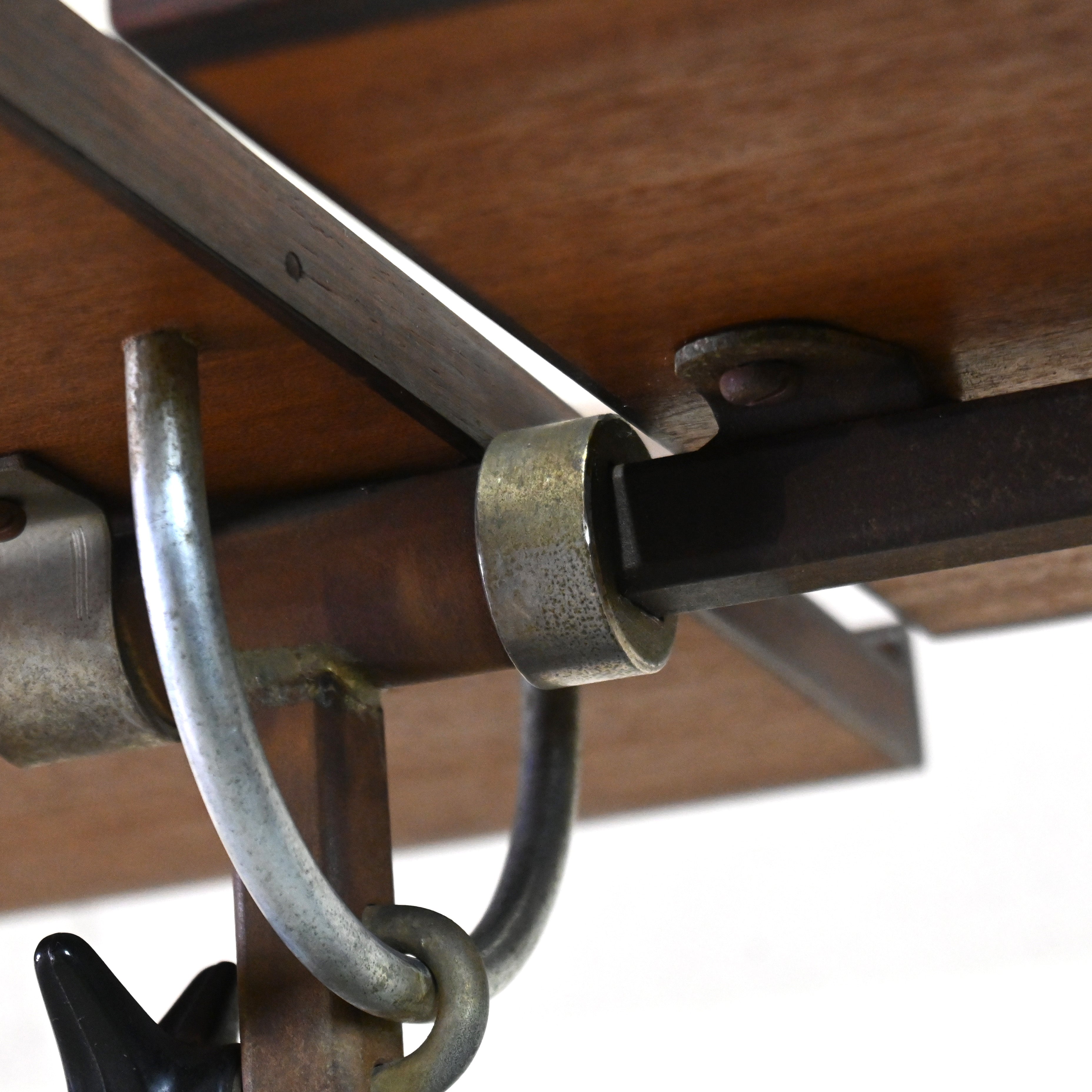 H.M.N Rosewood × Steel Adjustable reading table Danish vintage Scandinavian design / エイチエムエヌ ローズウッド × スチール アジャスタブル リーディングテーブル デンマークヴィンテージ 北欧デザイン