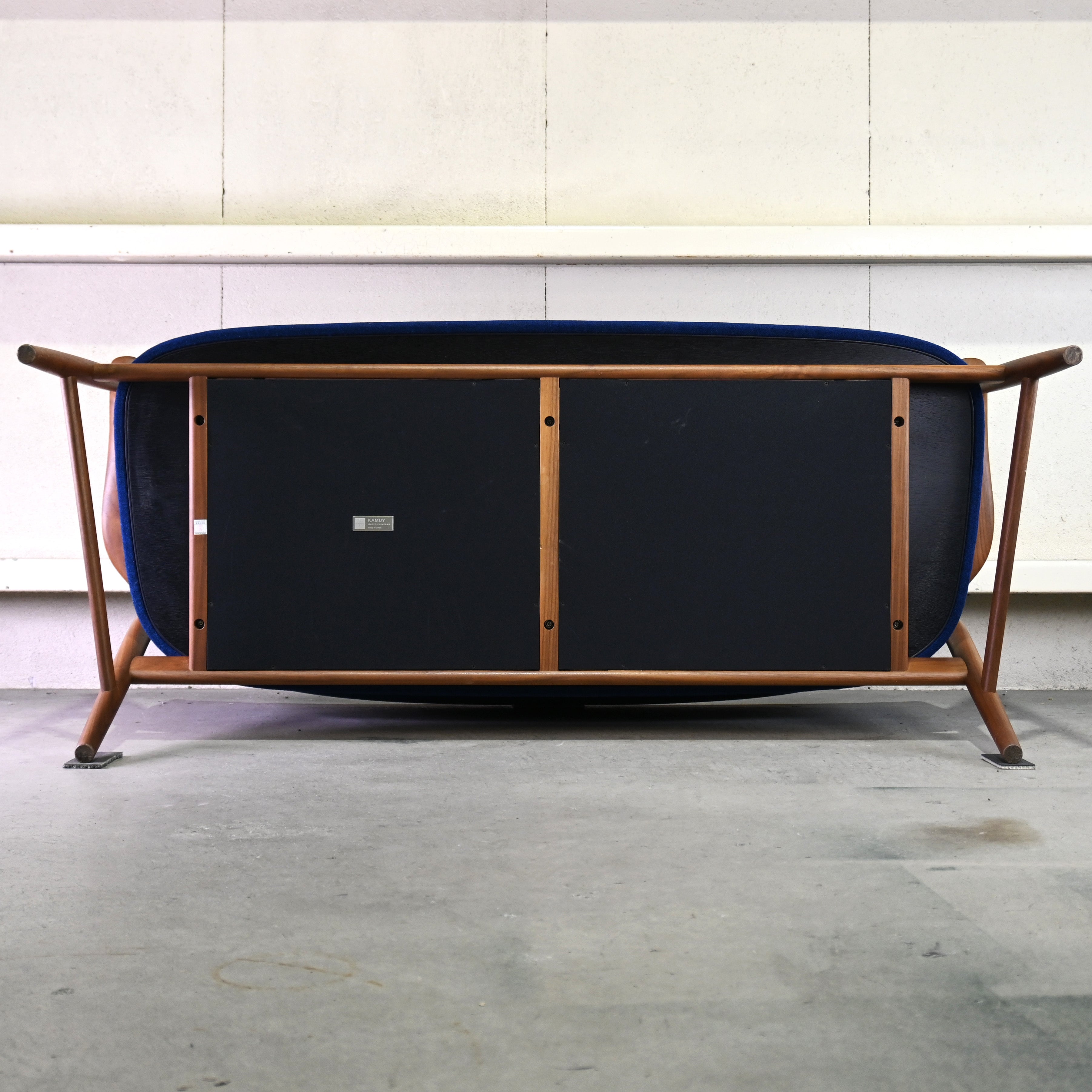 CONDE HOUSE Naoto Fukasawa KAMUY LUX Living 2seater Walnut kvadrat wool Japanese modern design / カンディハウス 深澤直人 カムイ リビングチェア 2シーター ウォールナット クヴァドラウール ジャパニーズモダンデザイン