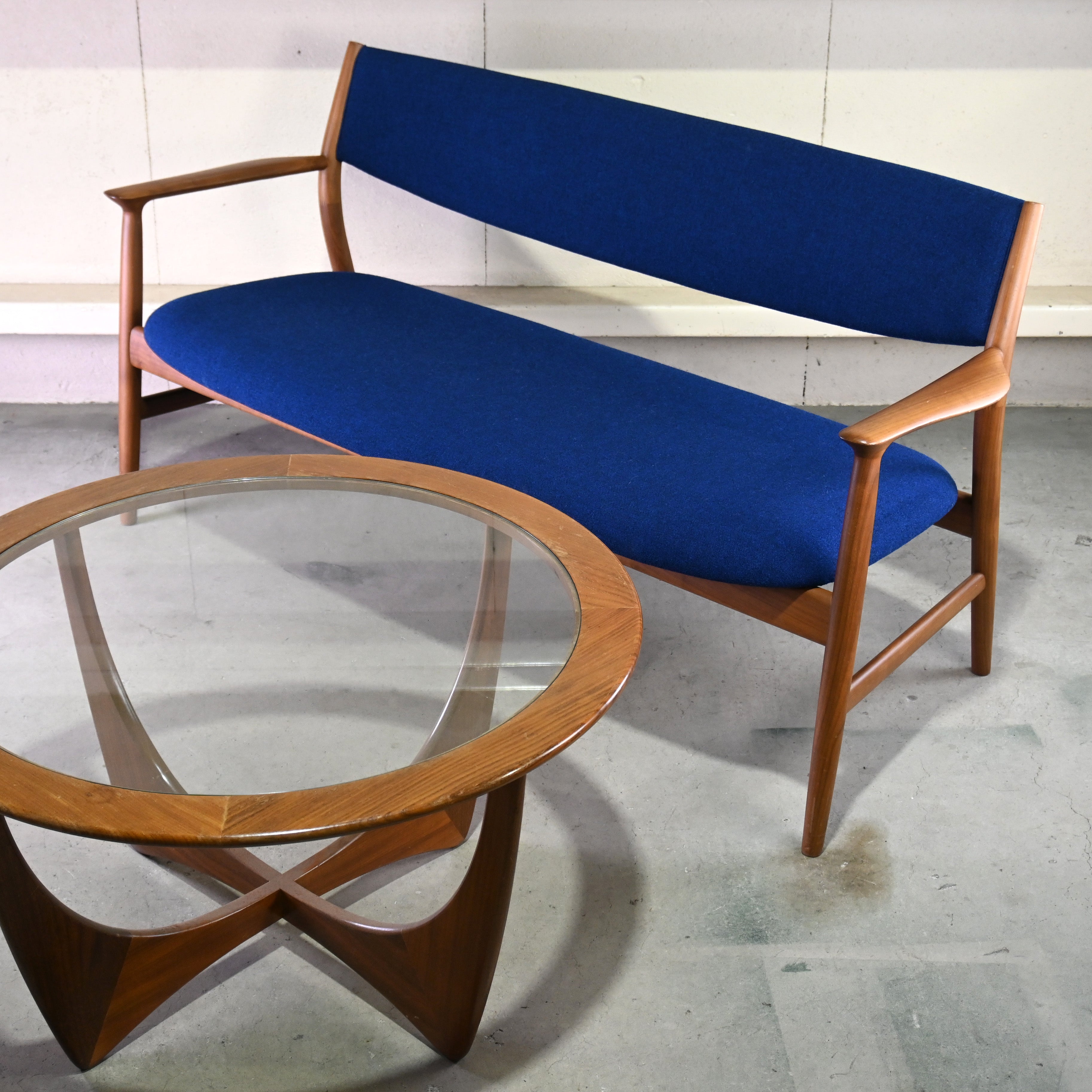 CONDE HOUSE Naoto Fukasawa KAMUY LUX Living 2seater Walnut kvadrat wool Japanese modern design / カンディハウス 深澤直人 カムイ リビングチェア 2シーター ウォールナット クヴァドラウール ジャパニーズモダンデザイン