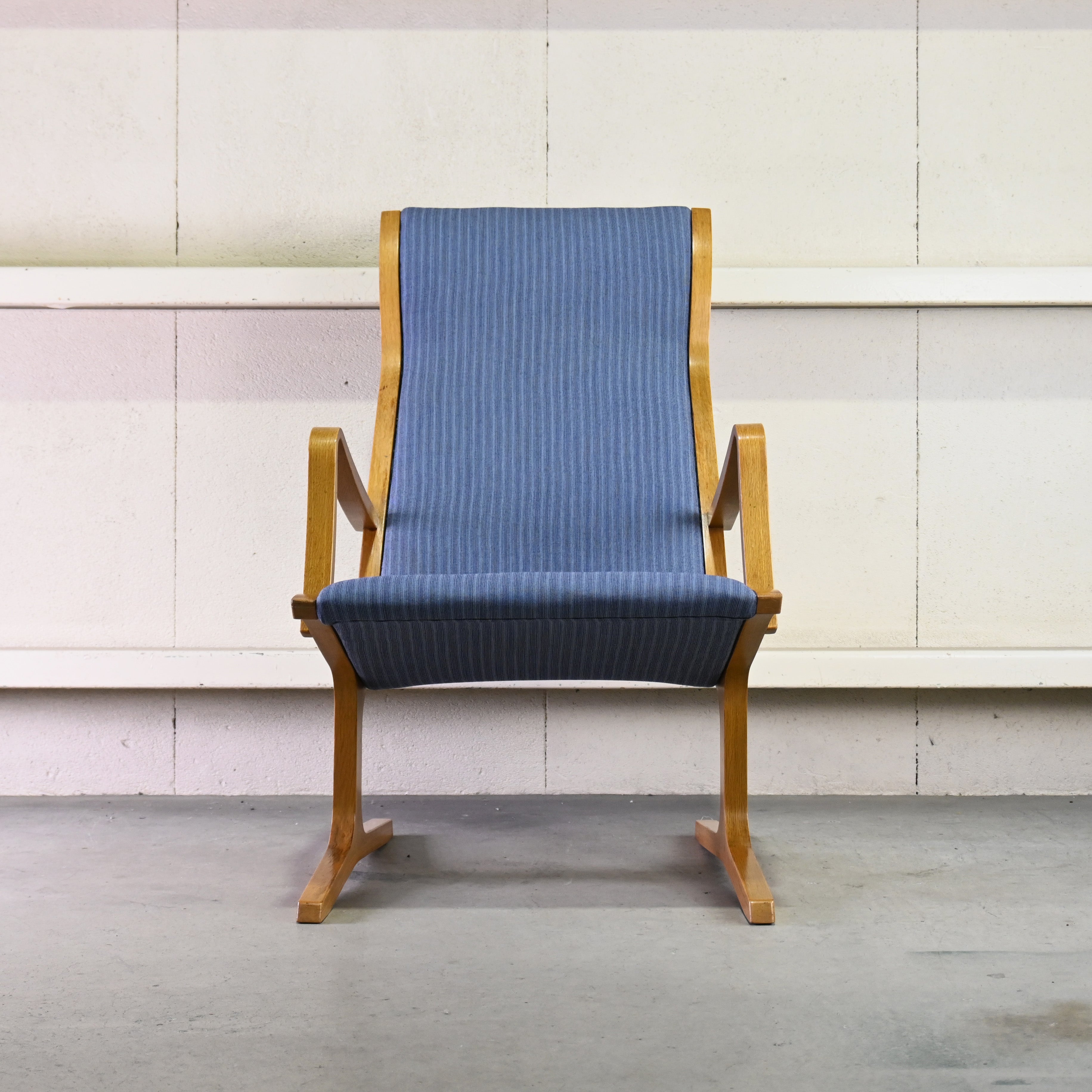 Tendo mokko Mitsumasa Sugasawa Heron Vintage High back chair Oakwood × UK Fabric Remake Japanese modern style / 天童木工 菅澤光政 ヘロン ヴィンテージ ハイバックチェア オーク材 × ファブリック リメイク ジャパニーズモダンスタイル