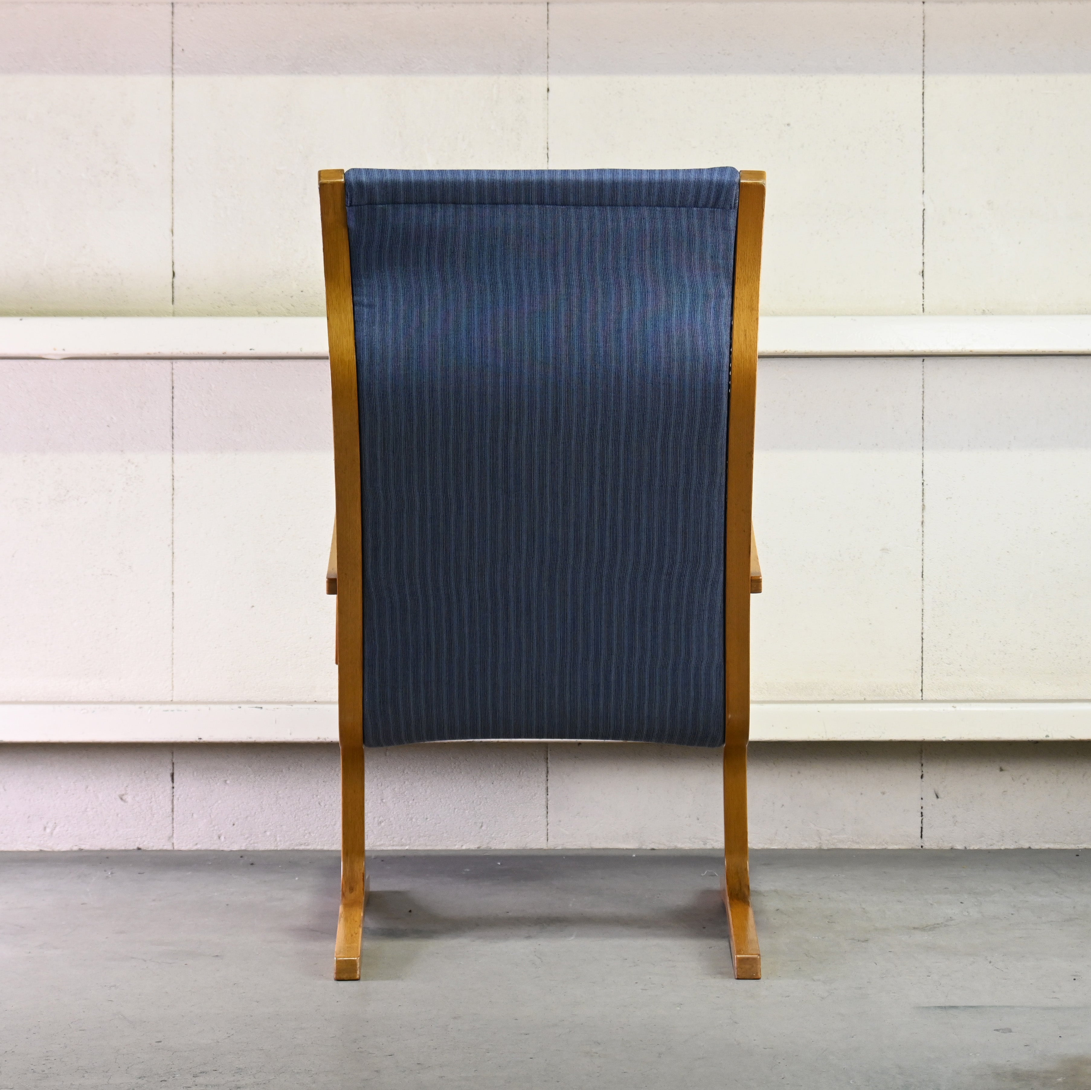 Tendo mokko Mitsumasa Sugasawa Heron Vintage High back chair Oakwood × UK Fabric Remake Japanese modern style / 天童木工 菅澤光政 ヘロン ヴィンテージ ハイバックチェア オーク材 × ファブリック リメイク ジャパニーズモダンスタイル