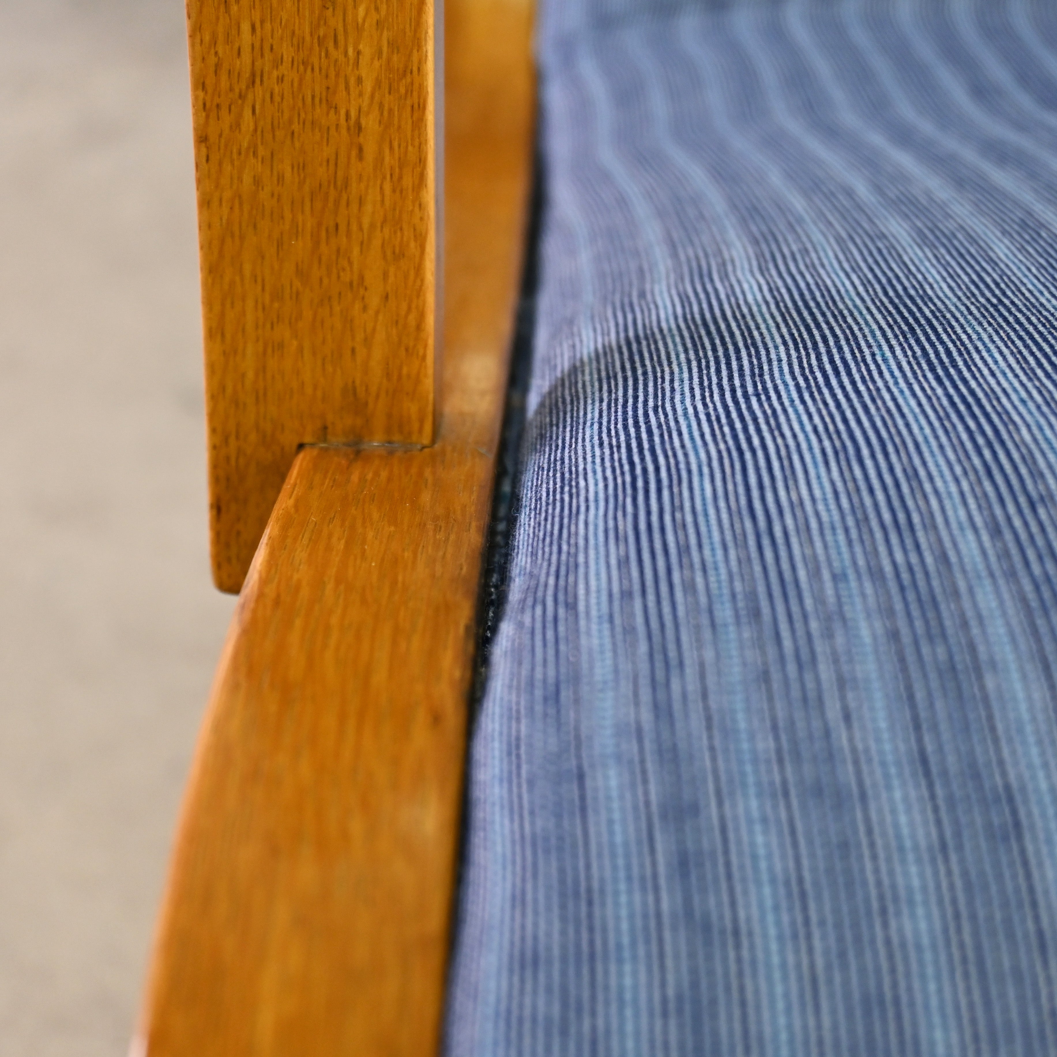 Tendo mokko Mitsumasa Sugasawa Heron Vintage High back chair Oakwood × UK Fabric Remake Japanese modern style / 天童木工 菅澤光政 ヘロン ヴィンテージ ハイバックチェア オーク材 × ファブリック リメイク ジャパニーズモダンスタイル