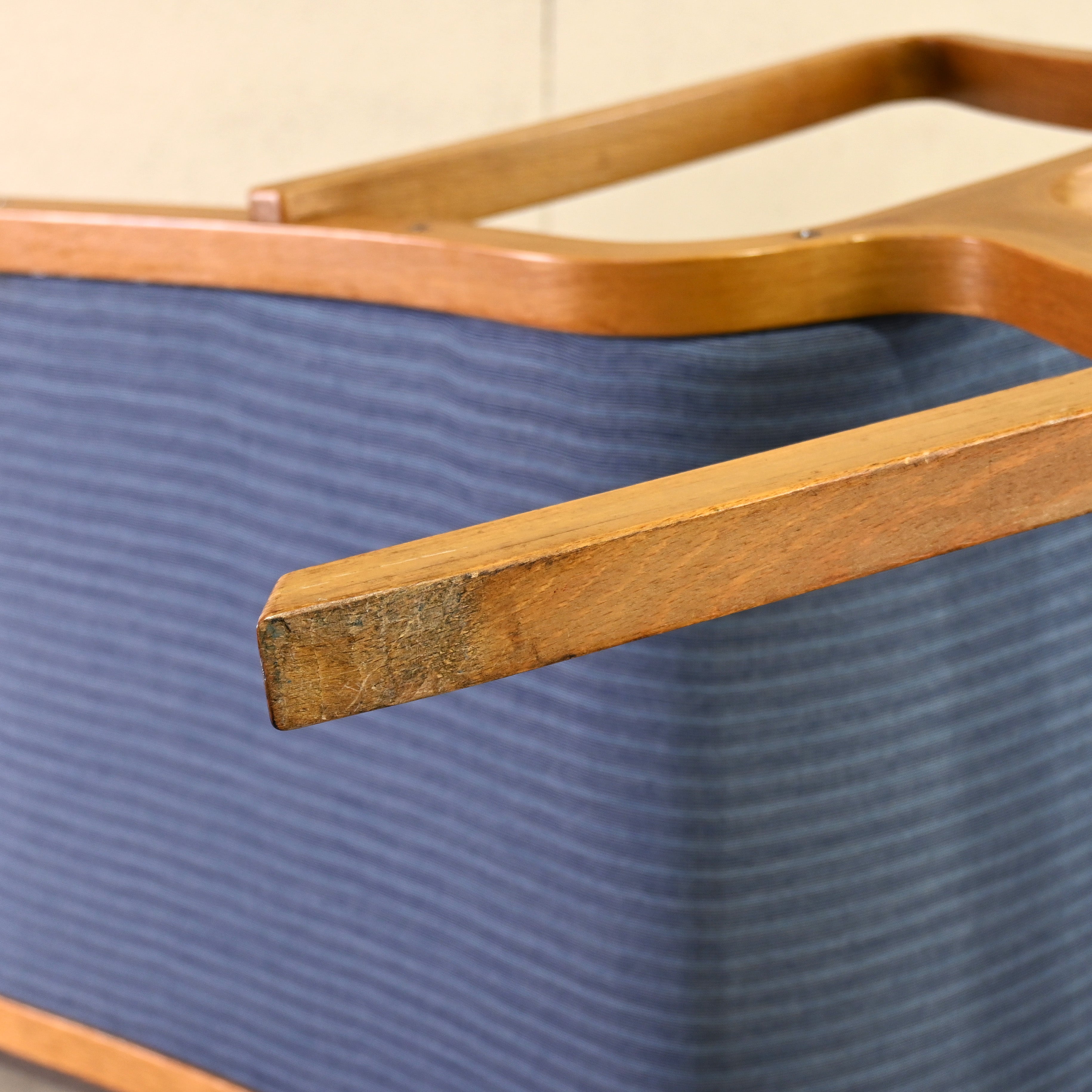 Tendo mokko Mitsumasa Sugasawa Heron Vintage High back chair Oakwood × UK Fabric Remake Japanese modern style / 天童木工 菅澤光政 ヘロン ヴィンテージ ハイバックチェア オーク材 × ファブリック リメイク ジャパニーズモダンスタイル